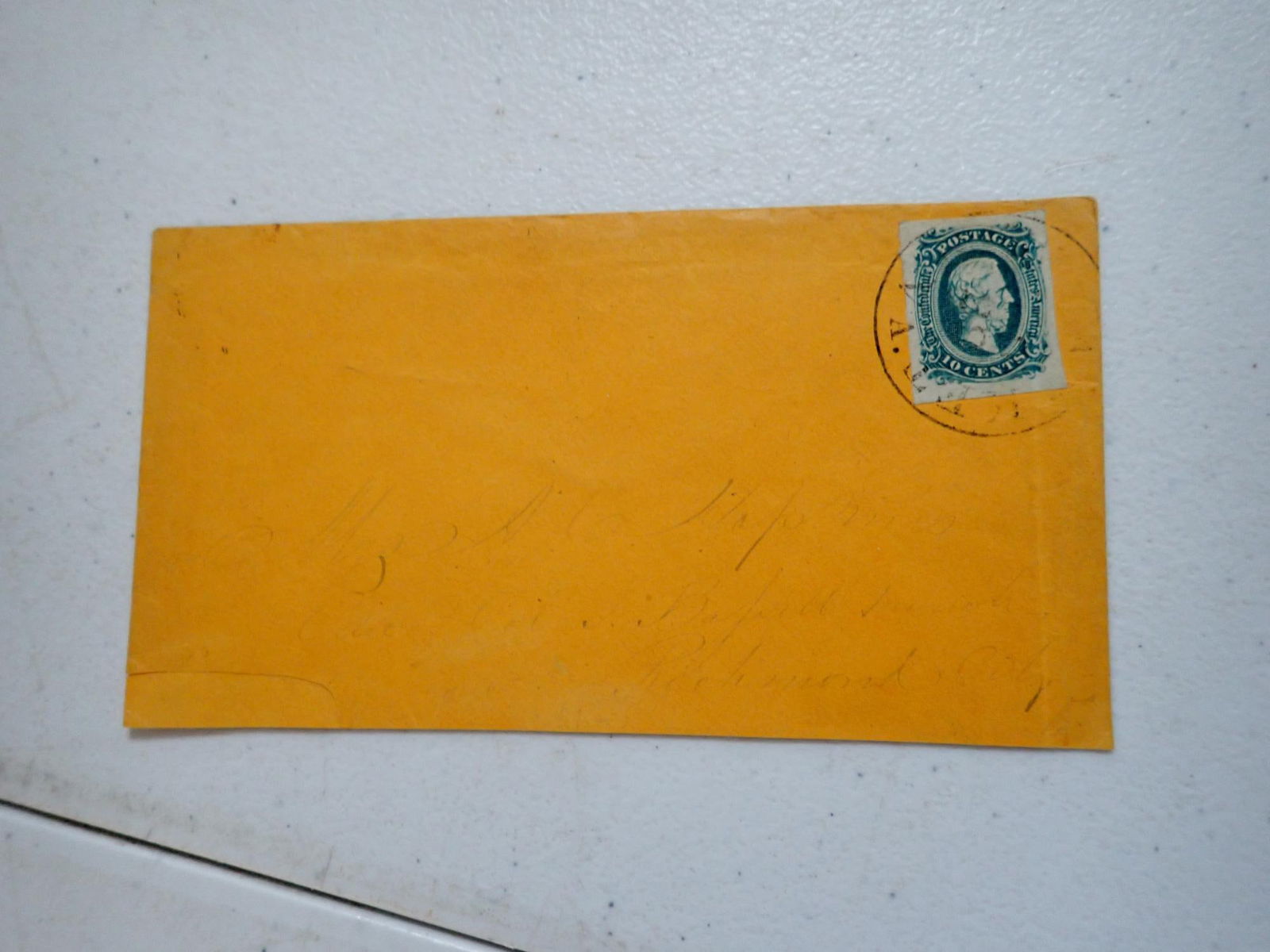 Virginia Confederate postal covers - 15