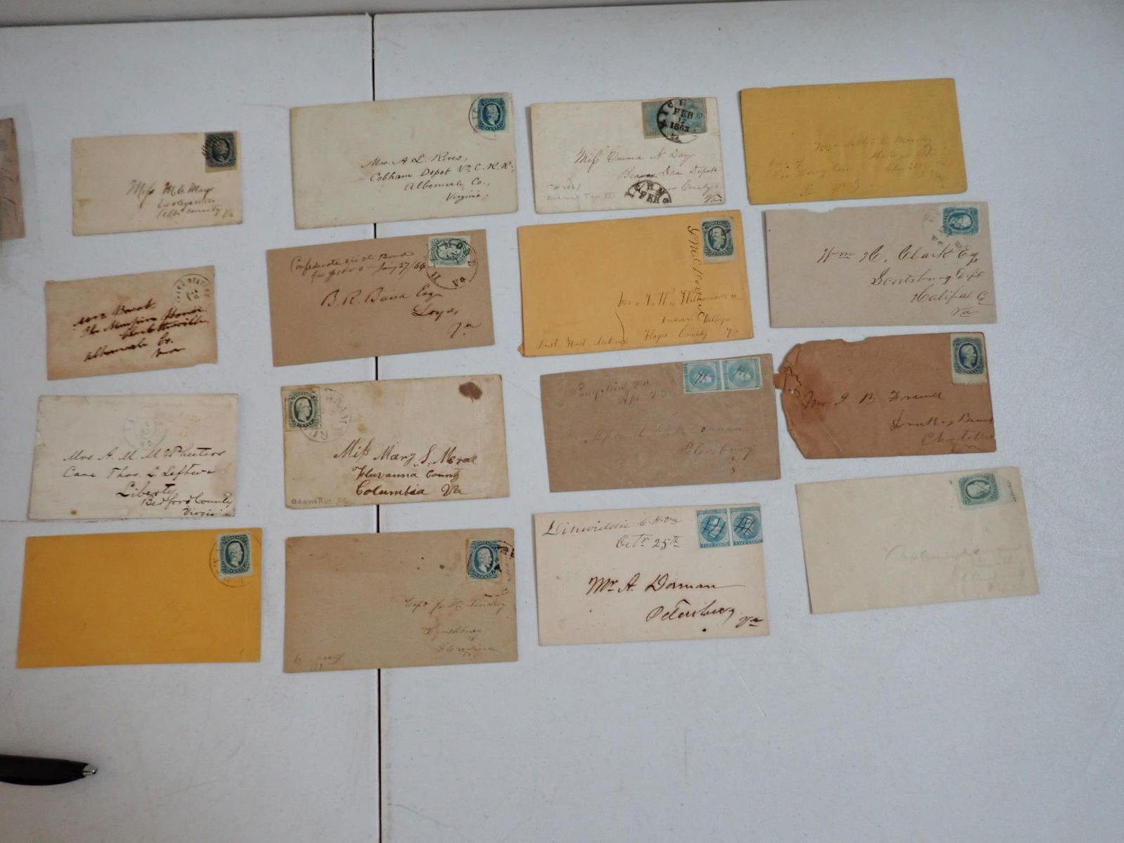 Virginia Confederate postal covers - 2