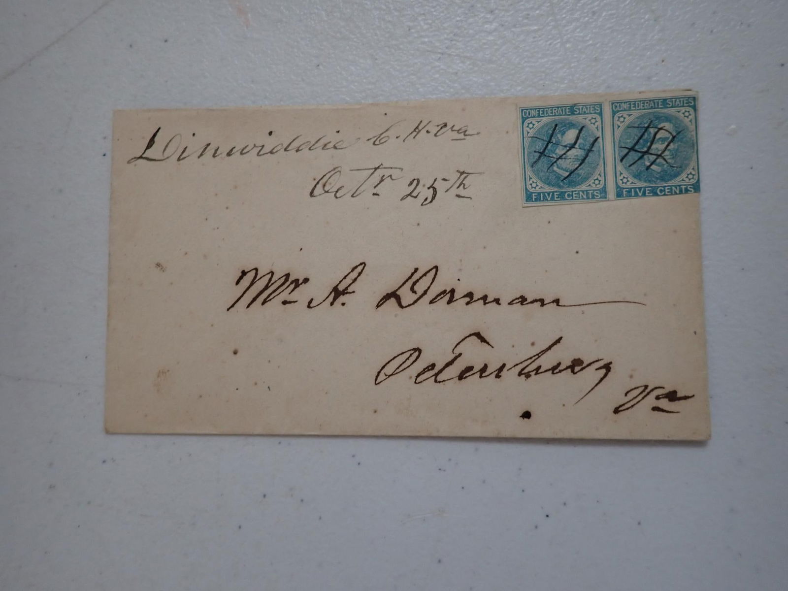 Virginia Confederate postal covers - 7