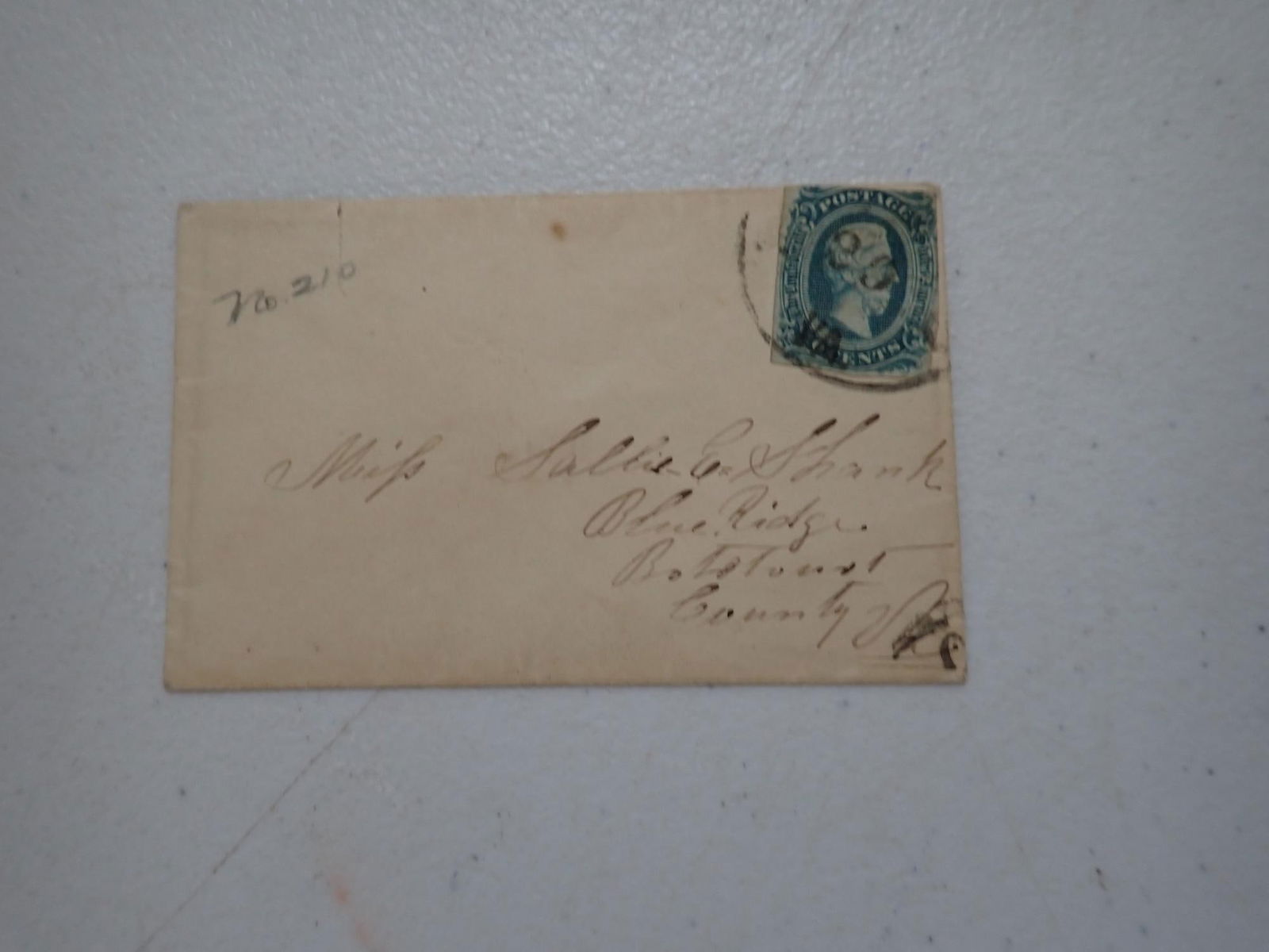 Virginia Confederate postal covers - 12
