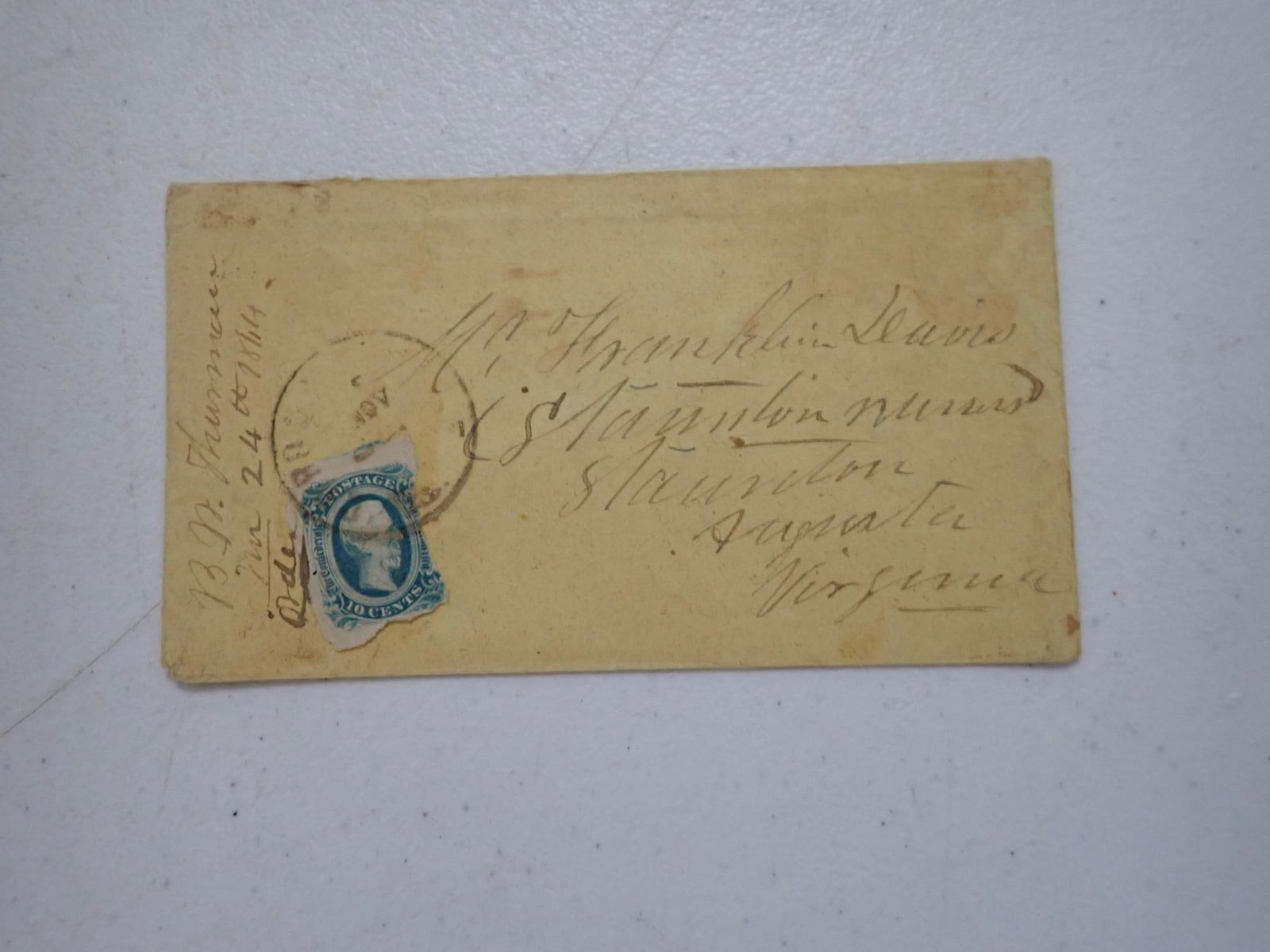 Virginia Confederate postal covers - 7