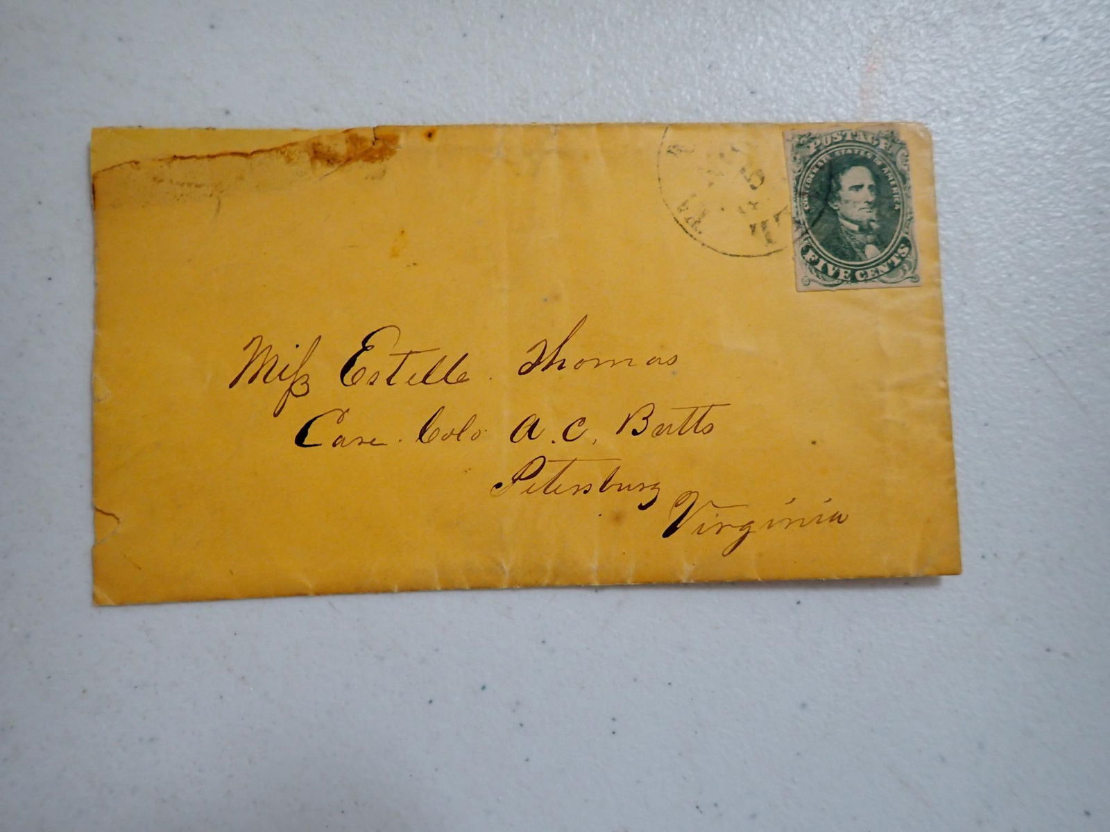 Virginia Confederate postal covers - 13