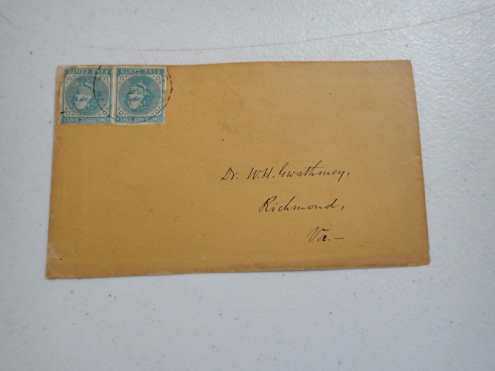 Virginia Confederate postal covers - 14