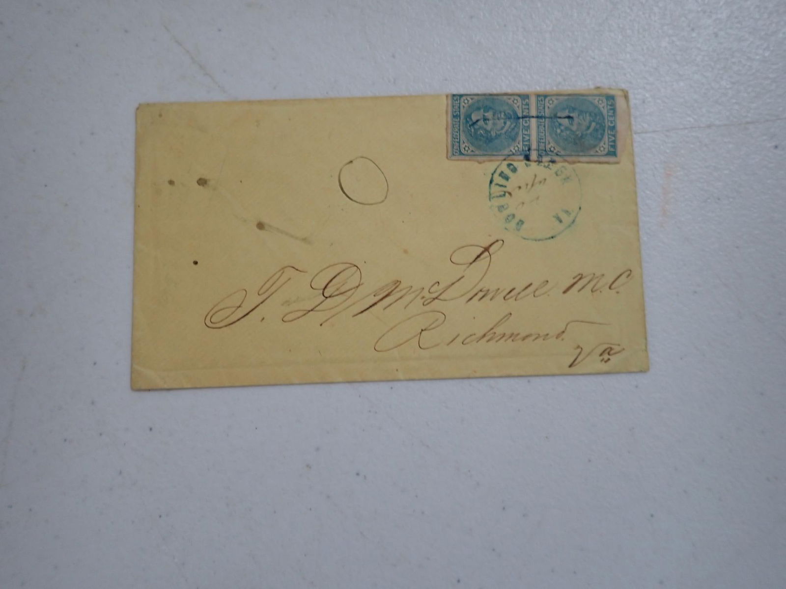 Virginia Confederate postal covers - 15