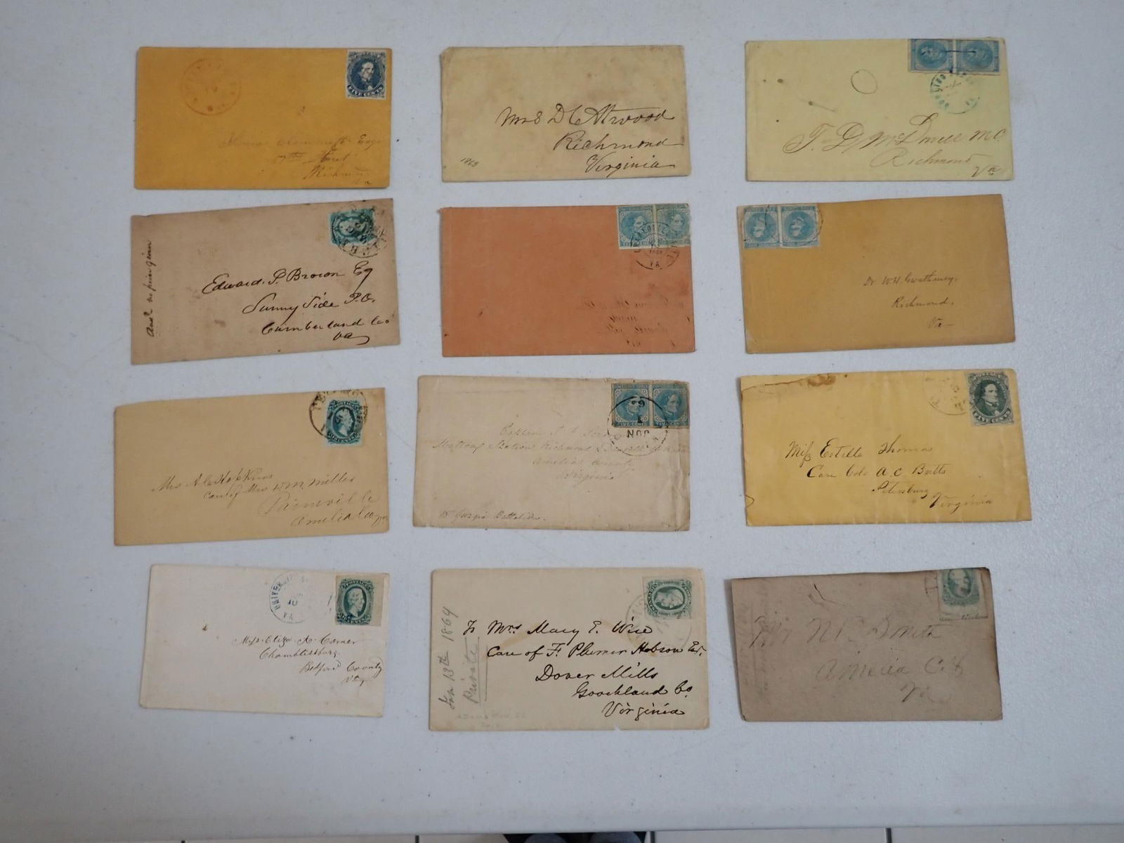 Virginia Confederate postal covers (1 of 15)