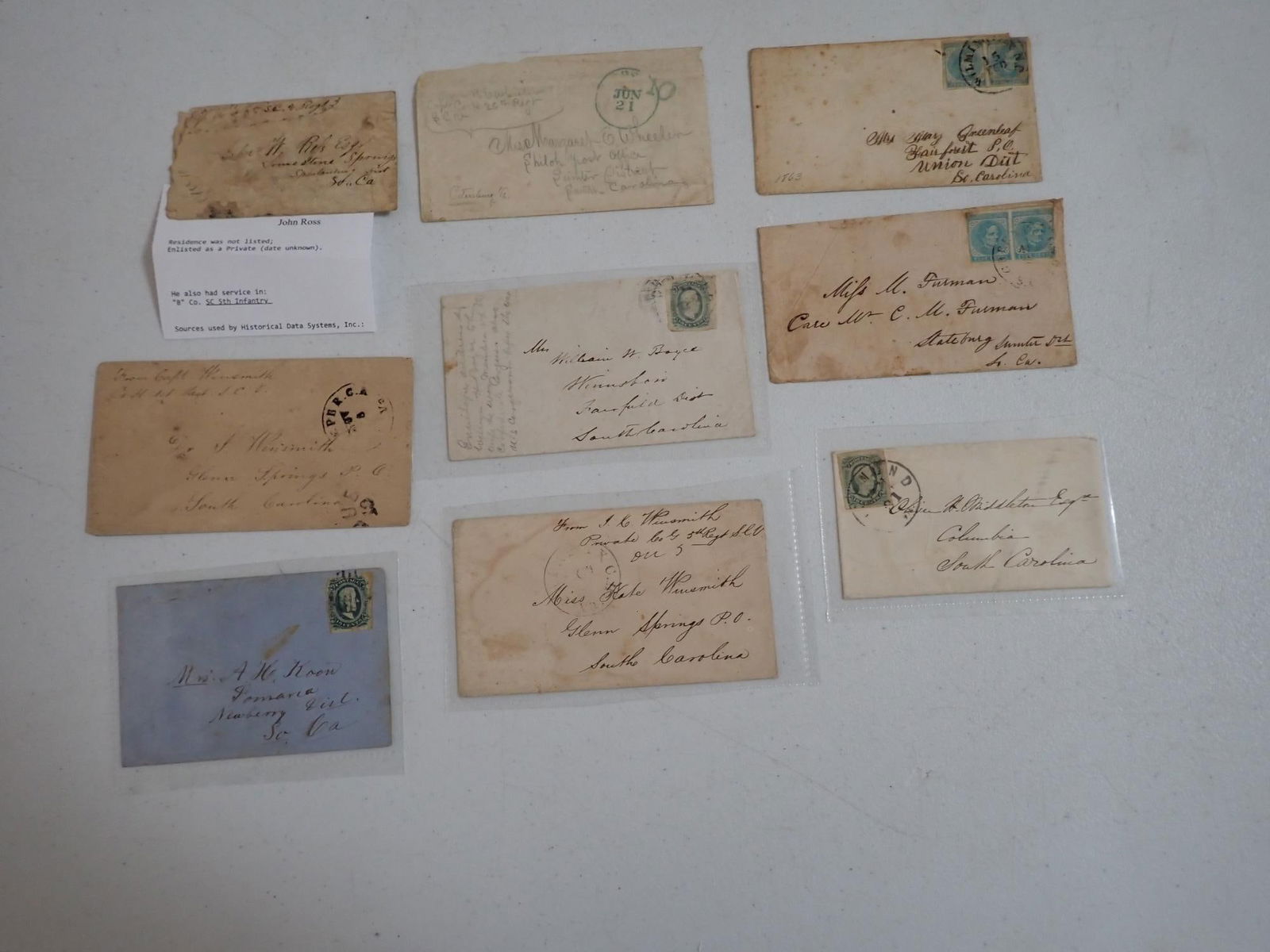 South Carolina Confederate postal covers (1 of 12)