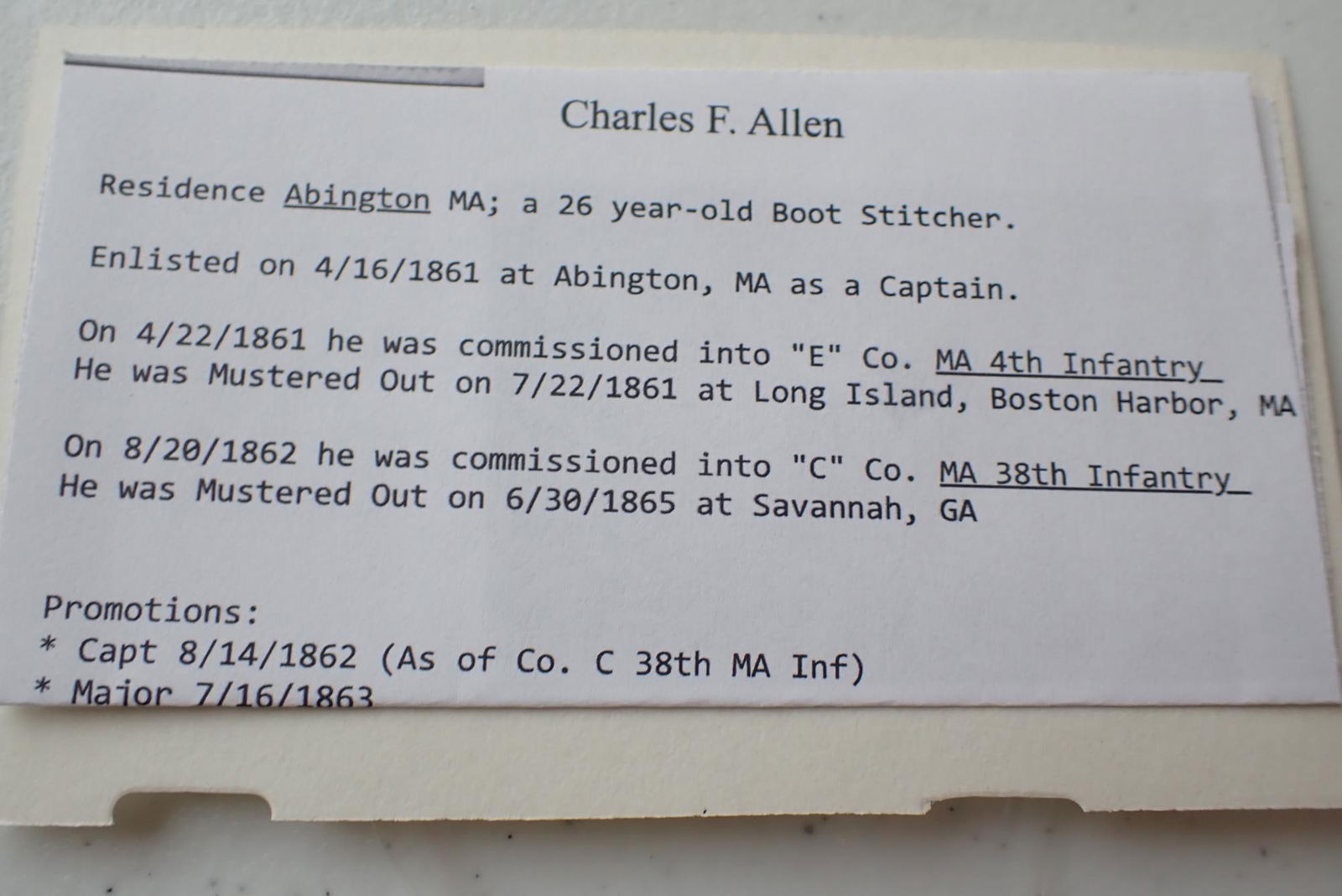 Civil War Postal Covers - 3