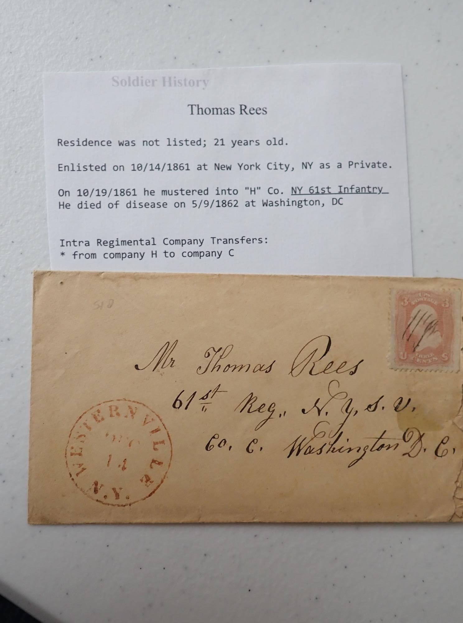 Civil War Postal Covers - 16