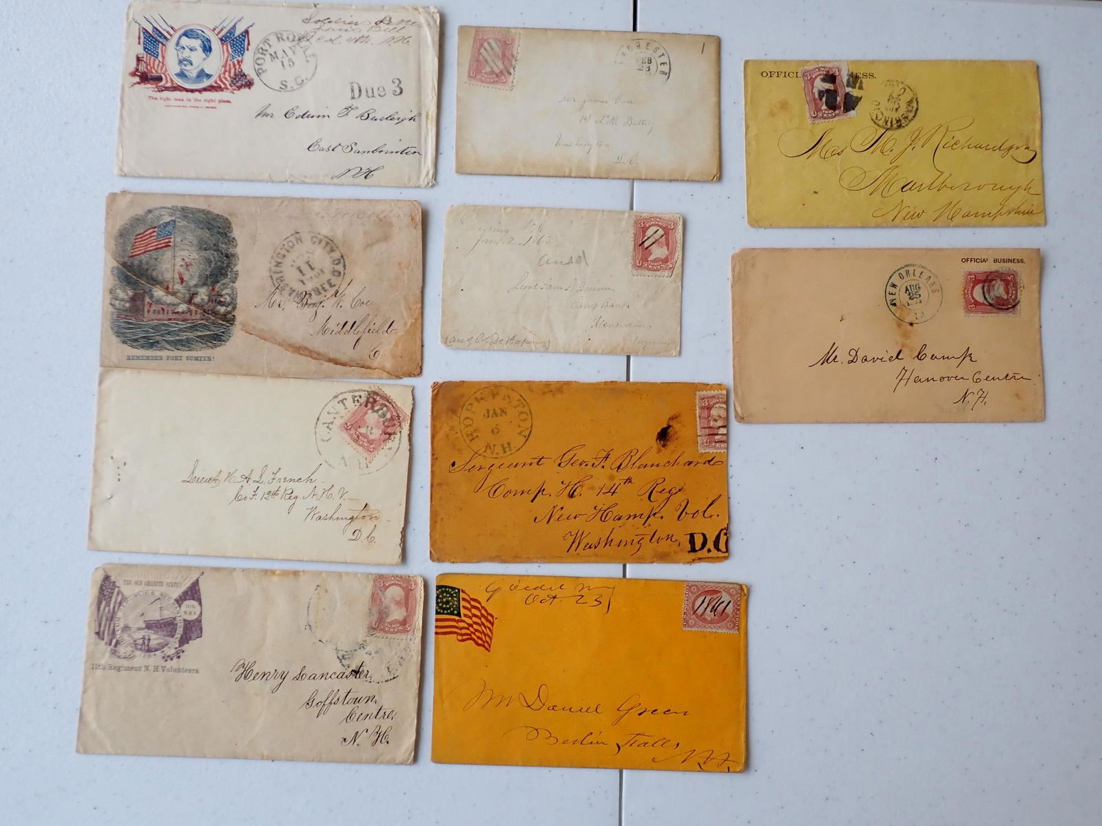 New Hamshire Postal Covers (1 of 8)