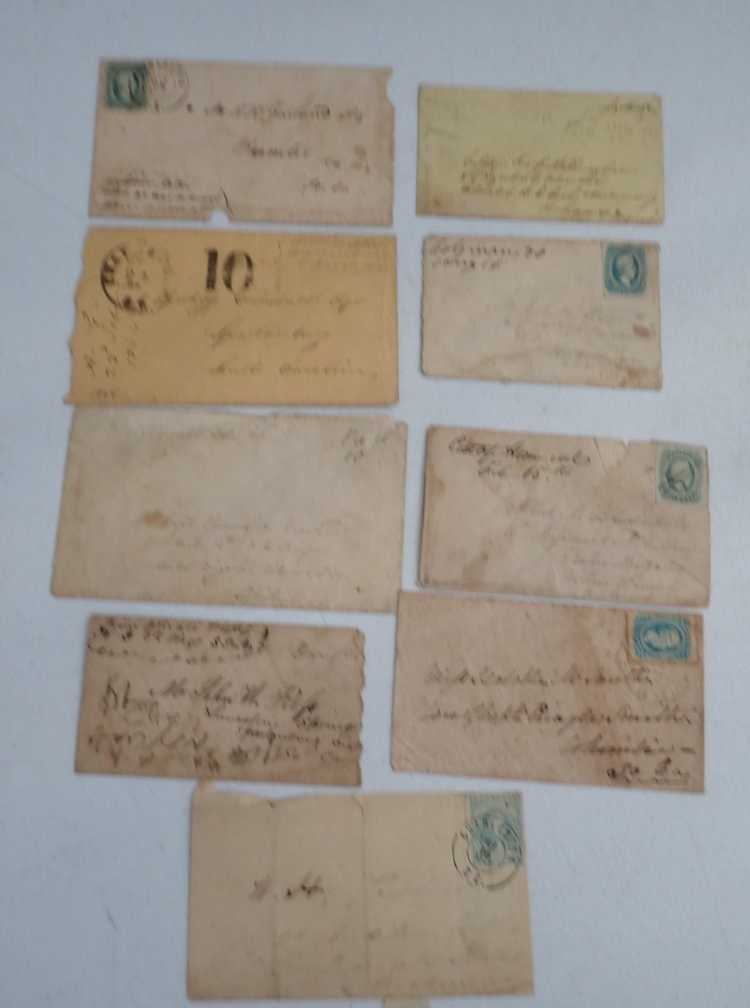 Confederate Postal Covers - South & North Carolina: Captain Thomas Martin - Wounded at Gettysburg - Surrendered at Appomattox. Captain Jno. McClenaghan 8h Regiment SC Volunteers. Pvt. John Ross Co. G 5th Regt SC Vols