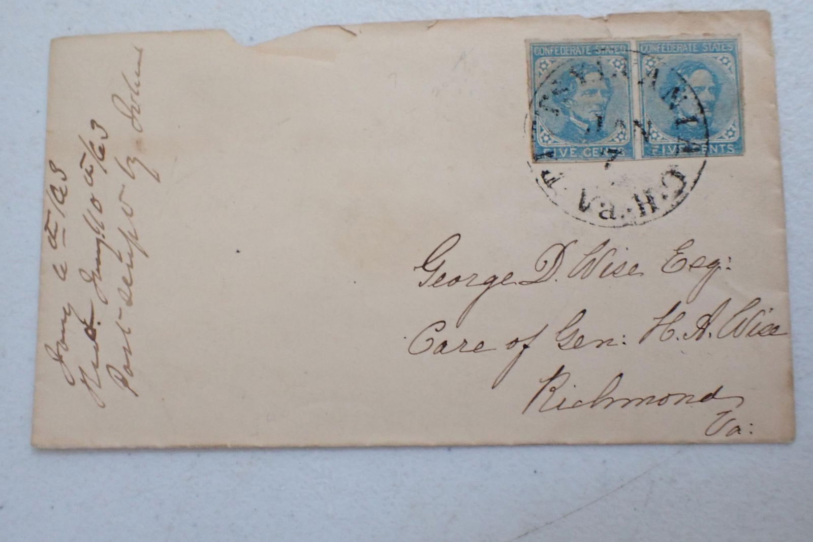 Confederate Postal Covers - Virginia - 5