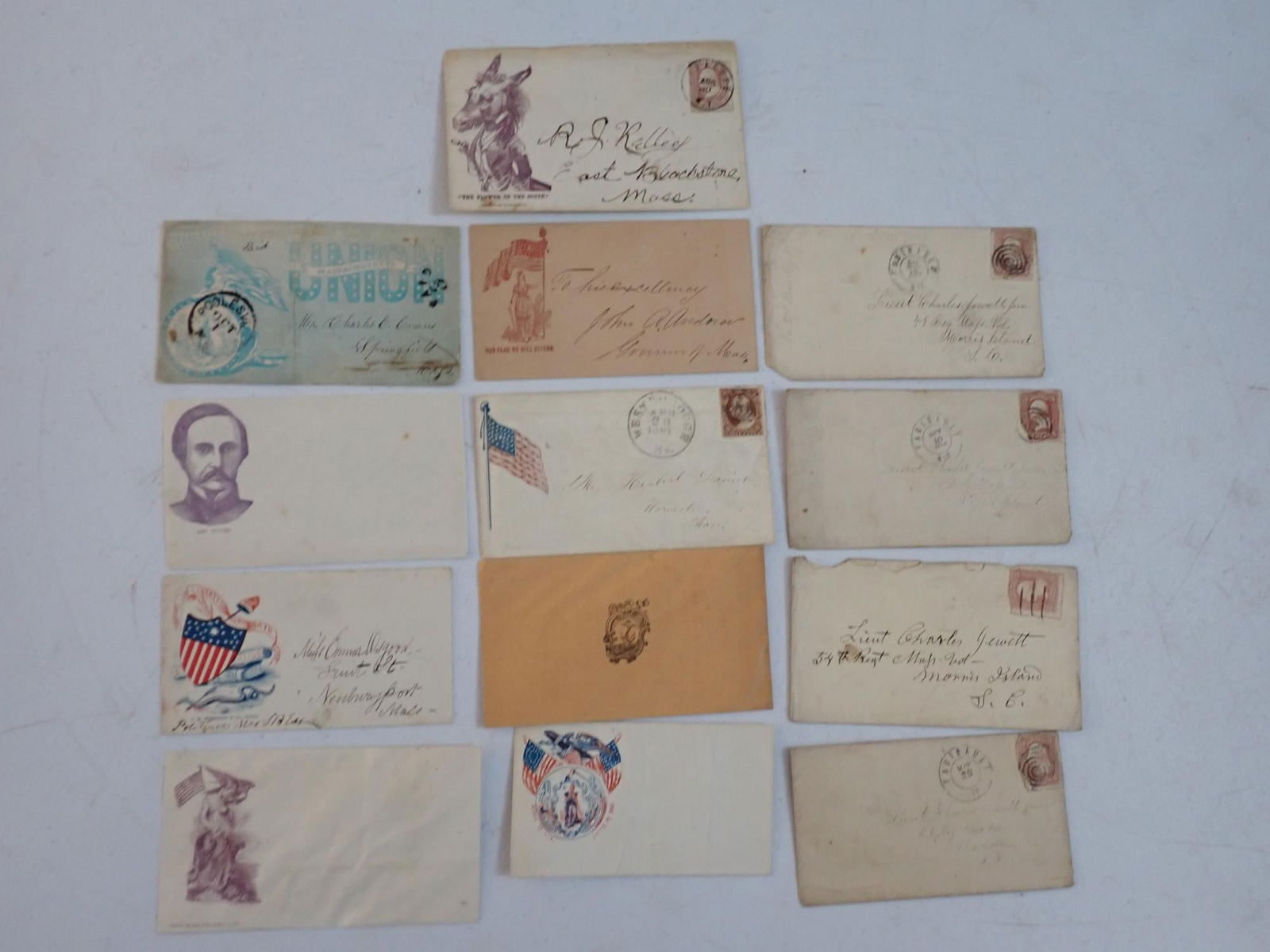 Massachusetts Related Patriotic other Postal Covers (1 of 15)