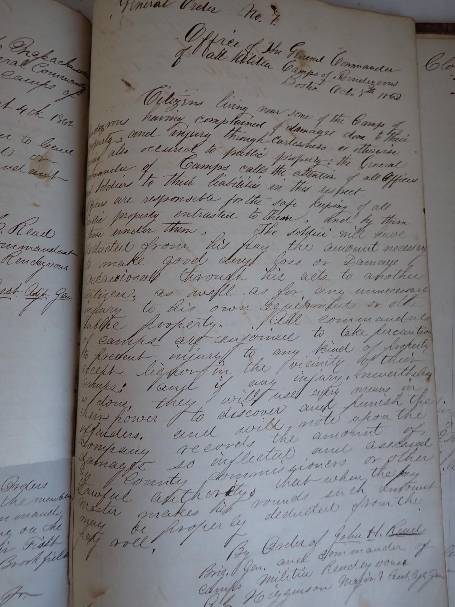 Massachusetts Troops Orders & records - 10