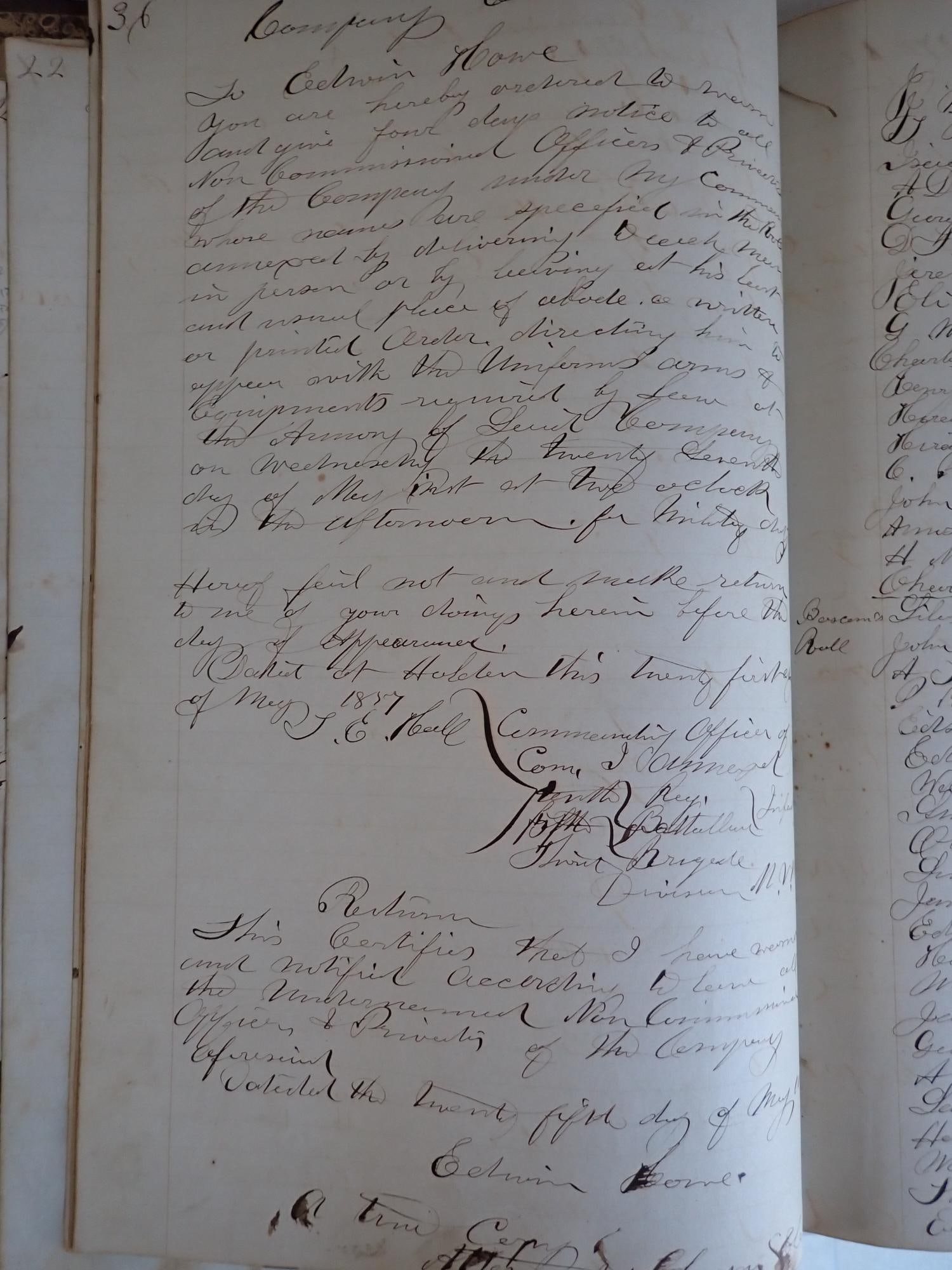 Massachusetts Troops Orders & records - 15