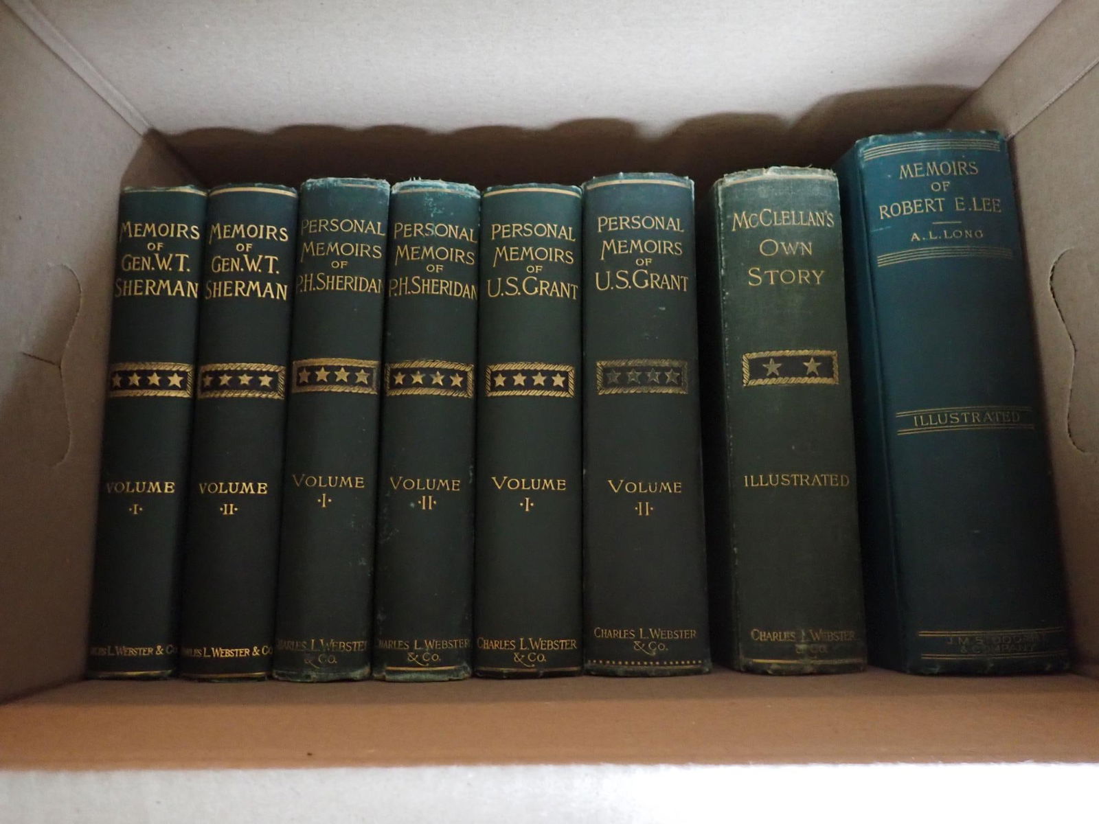 Robert E. Lee, Grant & McClellan books (1 of 20)