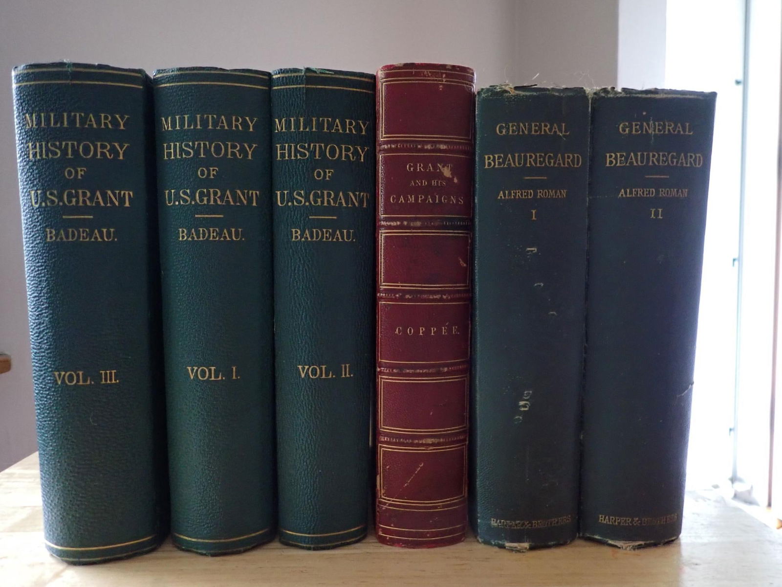 Military History U.S. Grant, Gen. G.T. Beauregard: Military History U.S. Grant w/ Maps, Gen. G.T. Beauregard. Military Operations of General Beauregard Vol I and II; Military History of U.S. Grant 3 Vol's, Grant and His Campaigns by Henry Coppee.