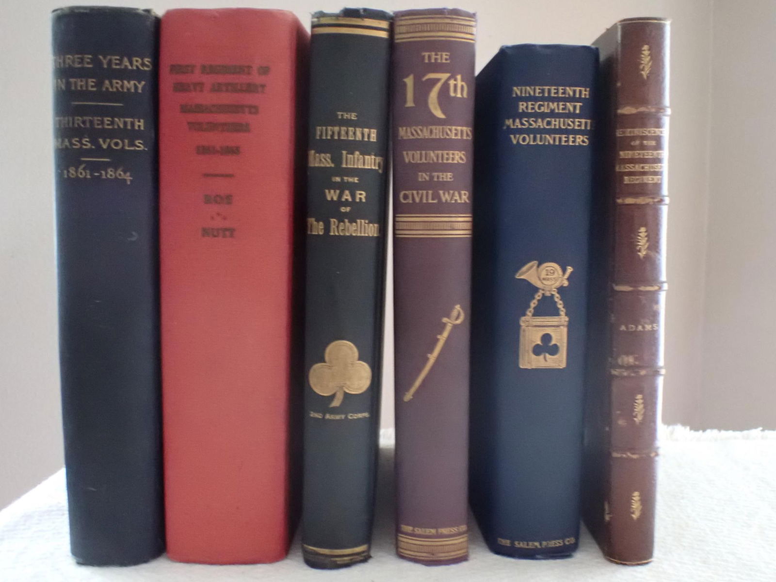 Massachusetts 13th Volunteers & other books (1 of 20)