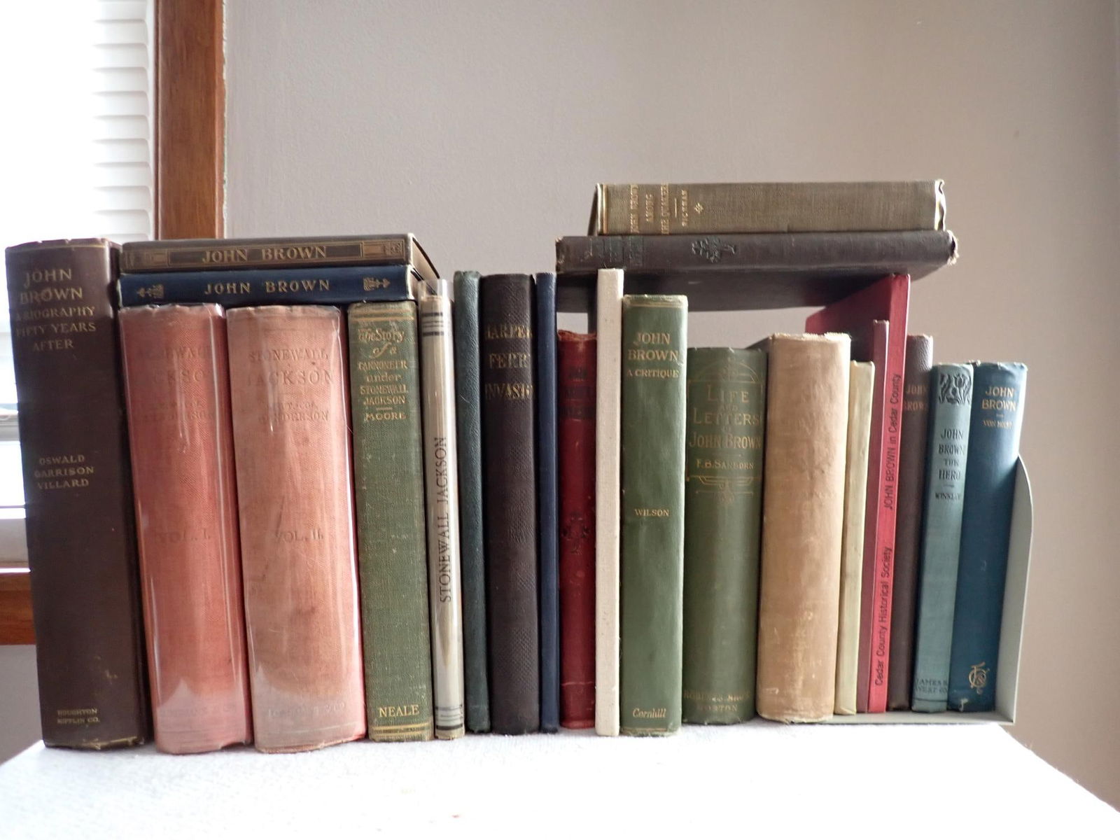 Stonewall Jackson, John Brown, & other books (1 of 20)