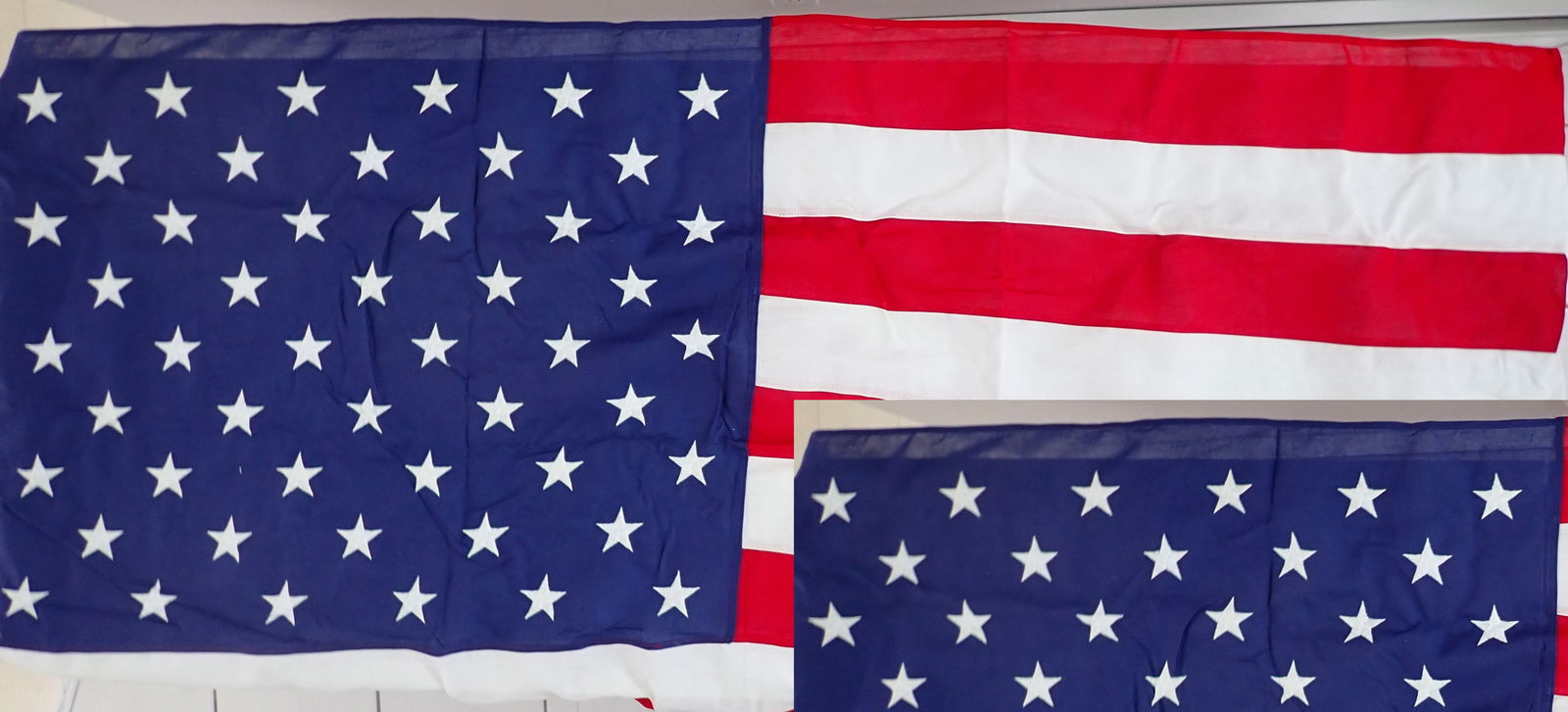 Flag that flew over Capitol for Rev. Riley's birthday: 5' x 8' cloth flag that flew over the U.S. Capitol on July 15, 2017 to mark Rev, Riley's birthday. Certificate says" ""At the request of the Honorable James P. McGovern, Member of Congress, this flag