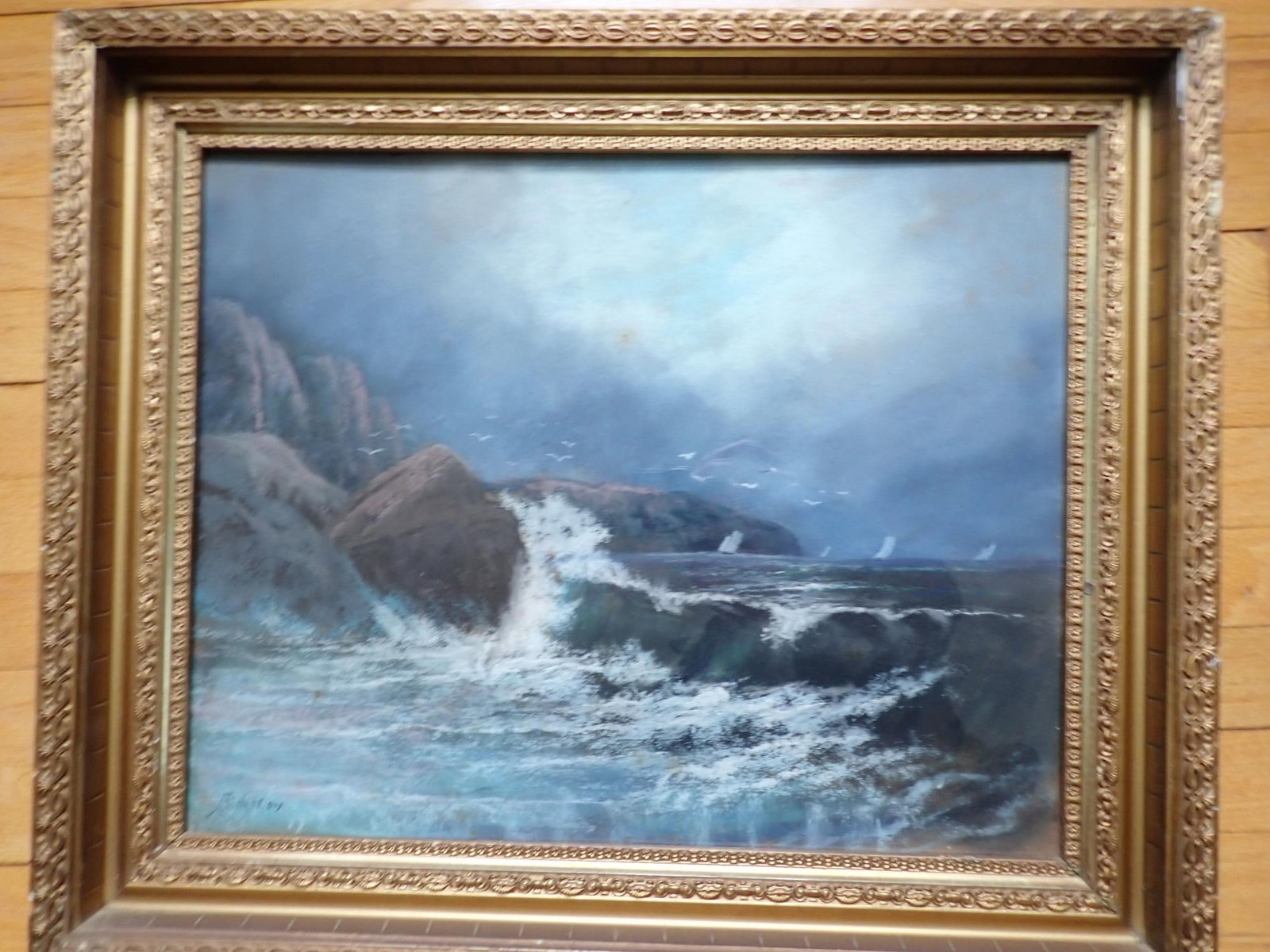 DA Fisher Waves Crashing on Rocky Coast O/B (1 of 9)