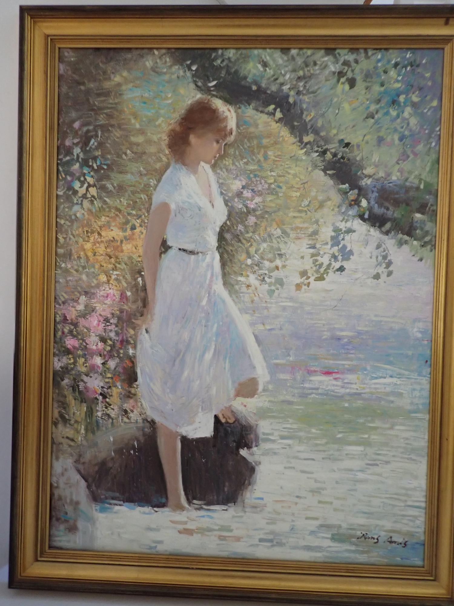 Hans Amis Barefoot Woman at Water's Edge (1 of 11)