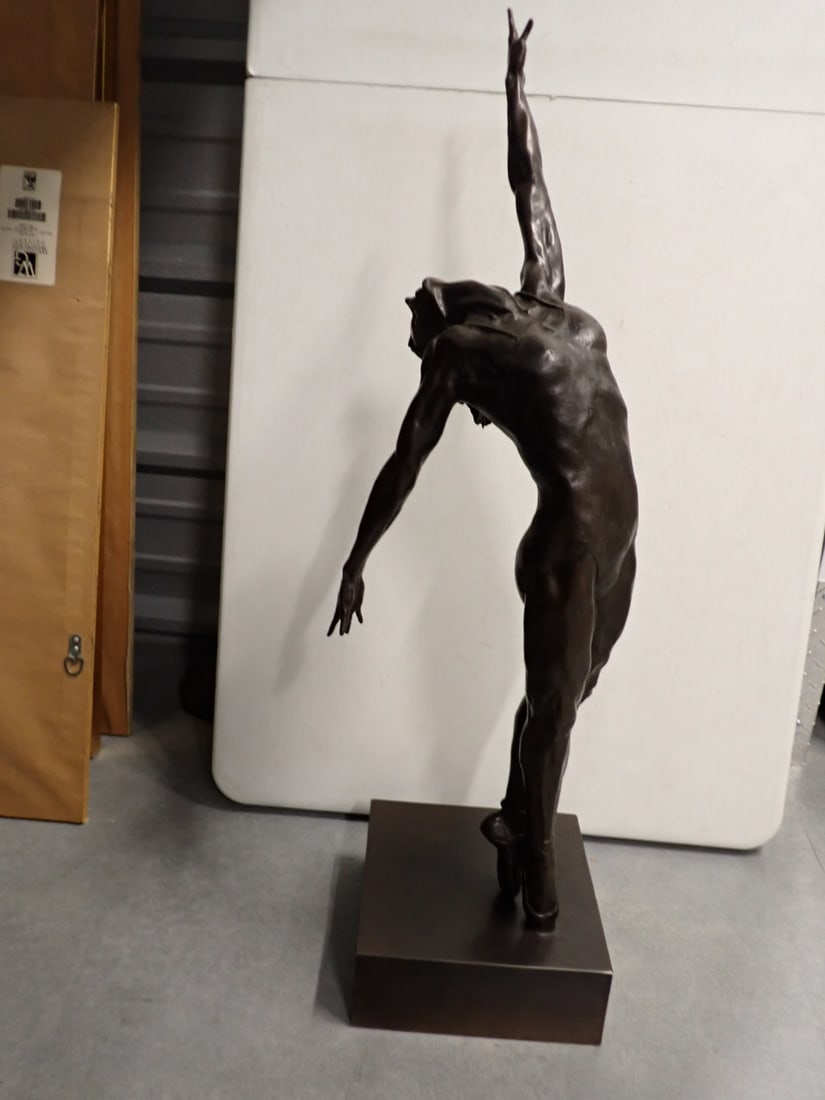 Bronze Statue Ballerina Signed A. DeVries 1987 3/7 (1 of 9)