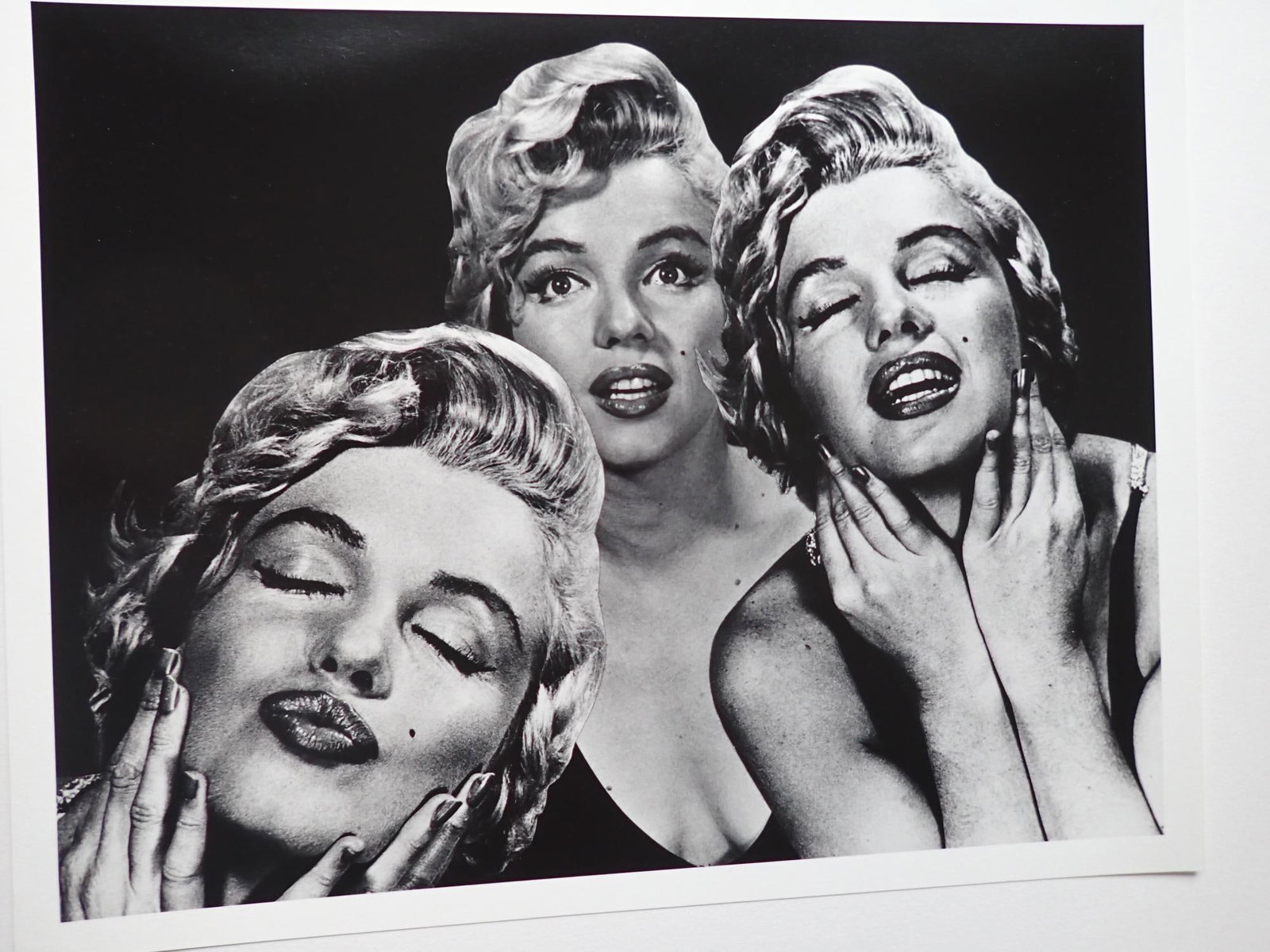 Marilyn Multiple Images Halsman Portfolio: Philippe Halsman silver gelatin print of Marilyn Monroe multiple images. 14" x 11" and matte is 20" x 16." Limited edition 12/250.