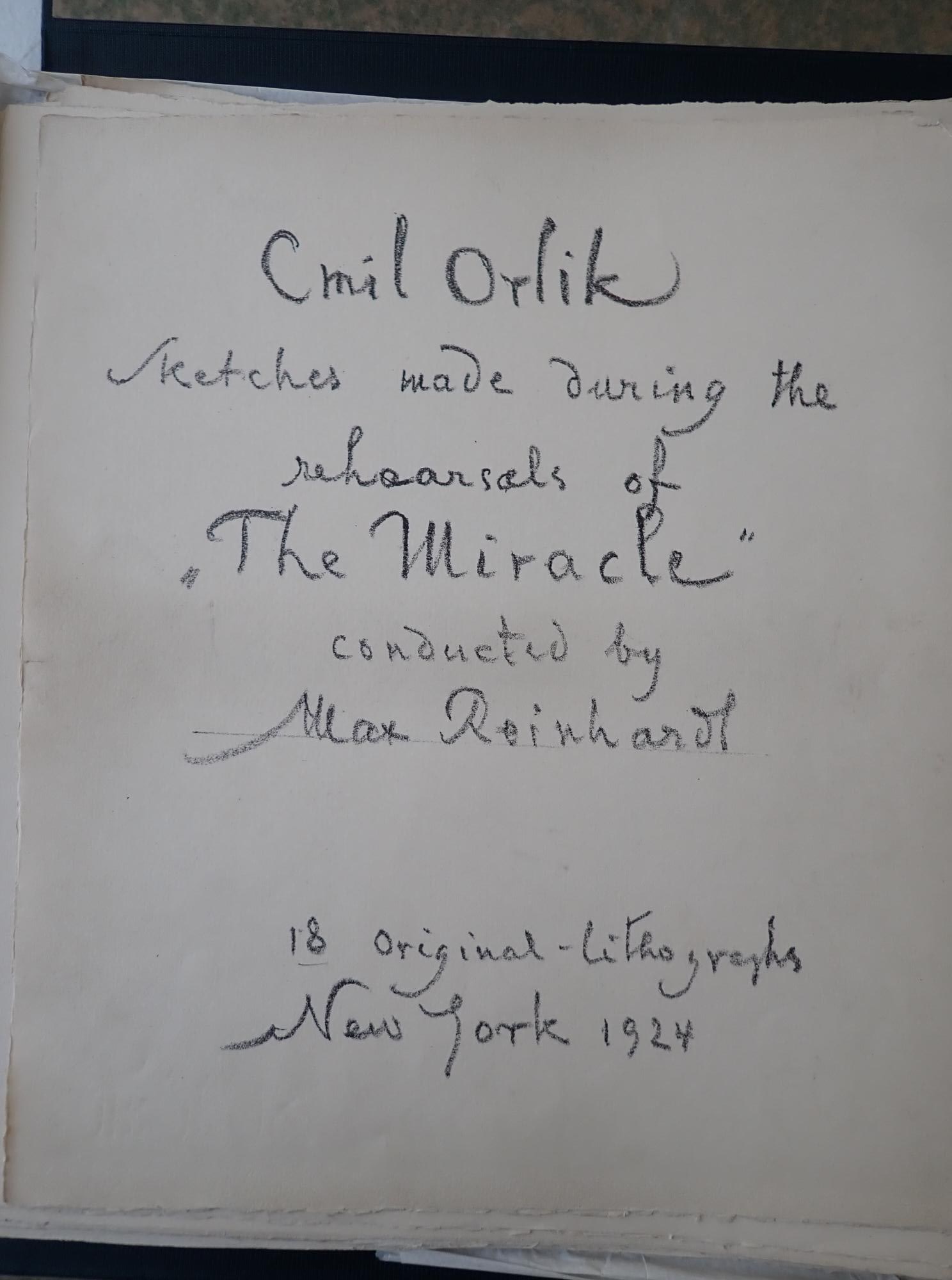 1924 Emil Orlik "The Miracle" Original Lithographs (1 of 20)