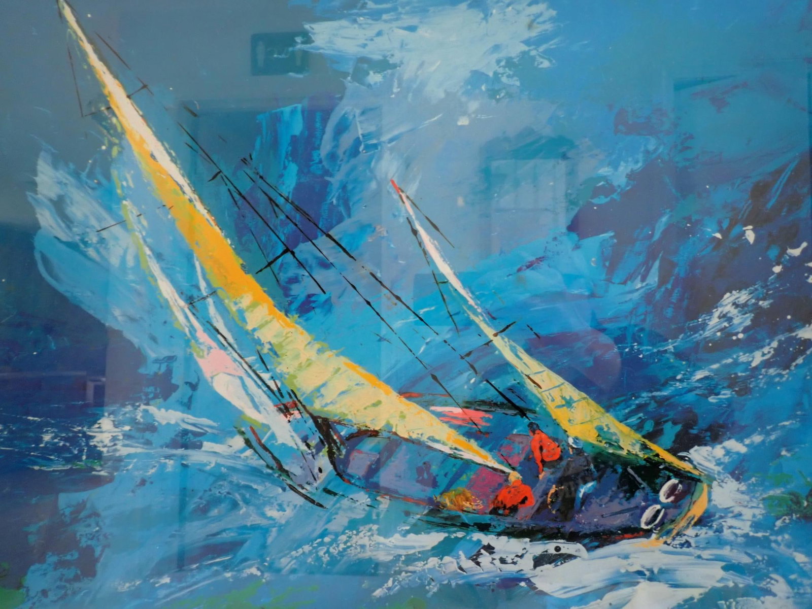 Leroy Neiman "Sailing" signed lithograph - 3