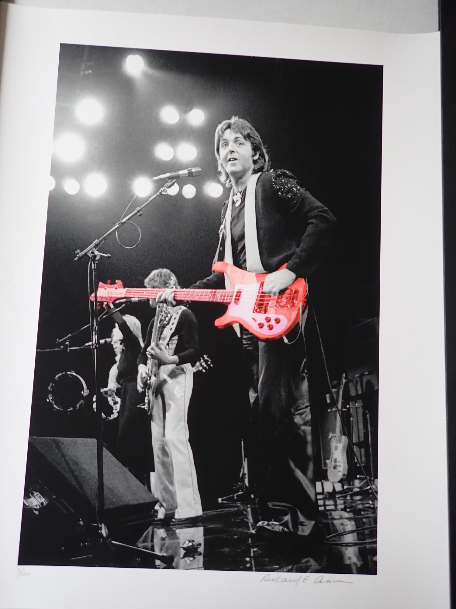 Paul McCartney 5/100 Richard E. Aaron Print: Richard E. Aaron (American, 1949-2016)Paul McCartney, 1976 Digital pigment print, printed later. 21" x 13-3/4." Signed and editioned ''5/100'' in pencil lower margin.