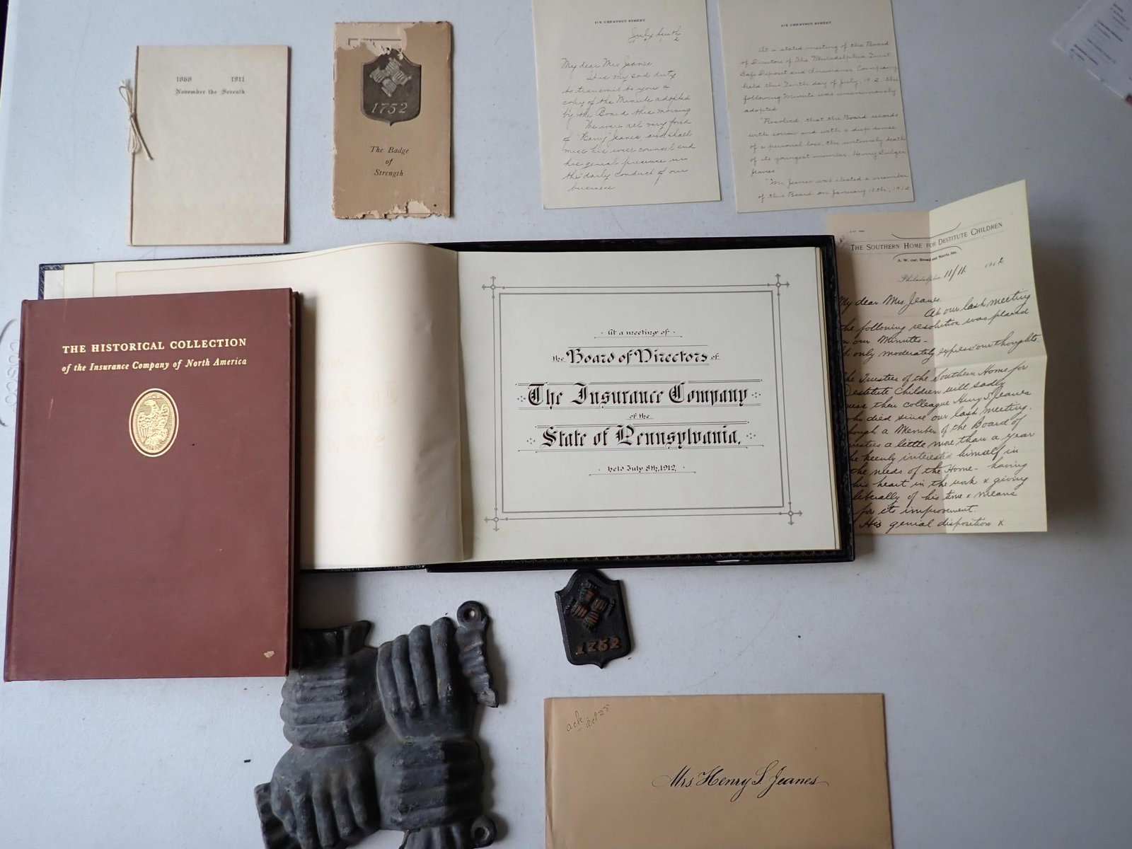 Philadelphia Fire Marker & Insurance Memorabilia (1 of 16)