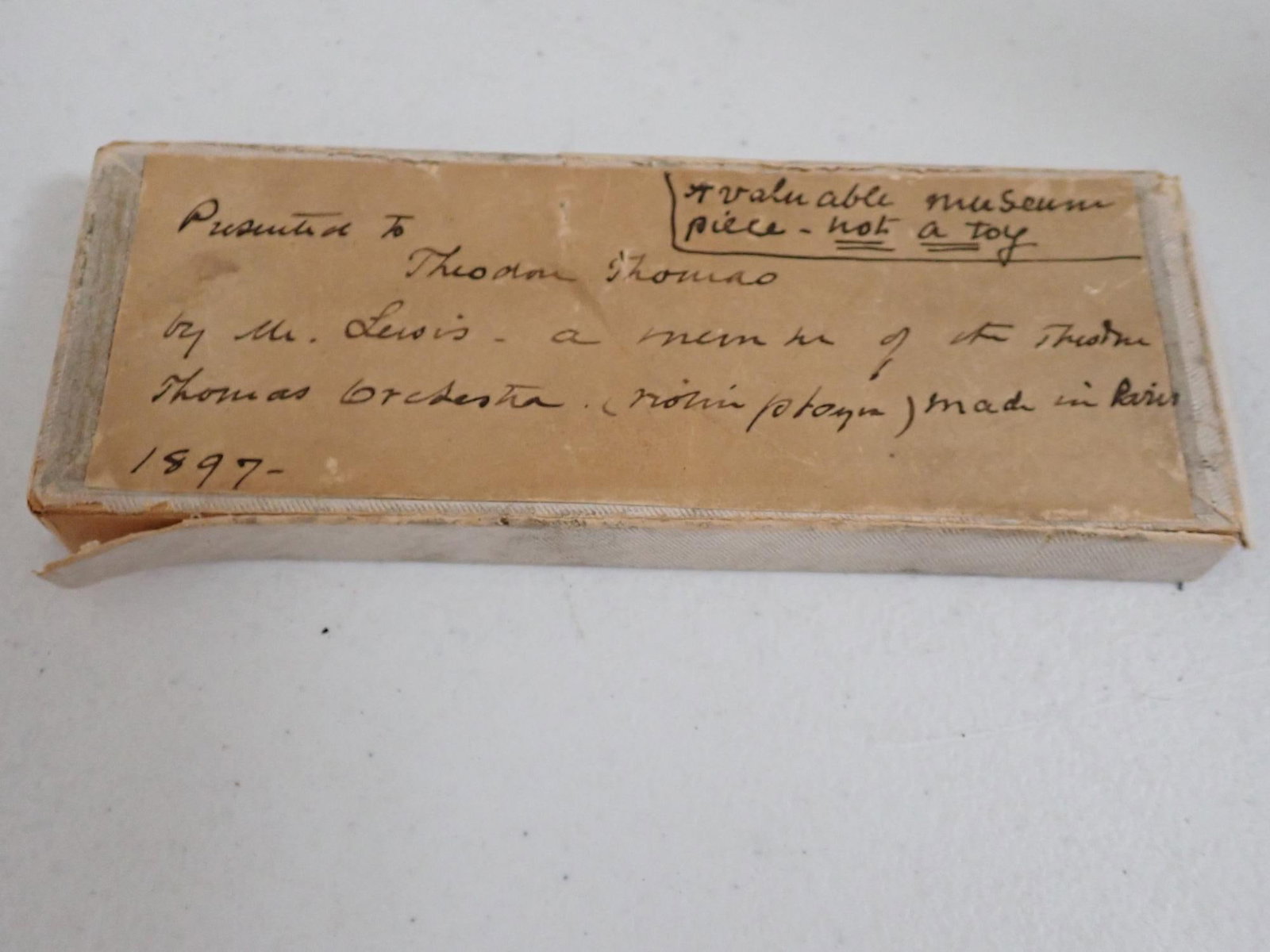 1897 Miniature Presentation Violin Theodore Thomas - 14