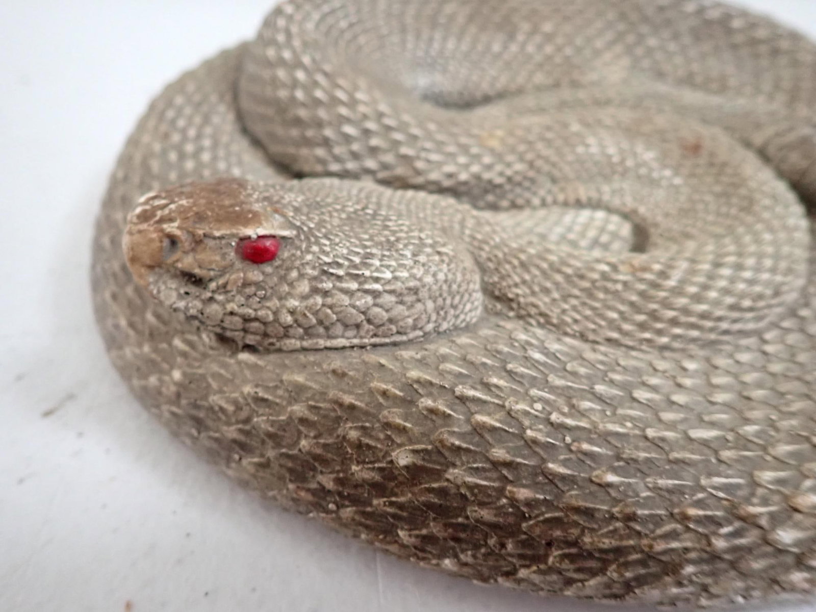 Vintage Chalkware Rattlesnake - 2