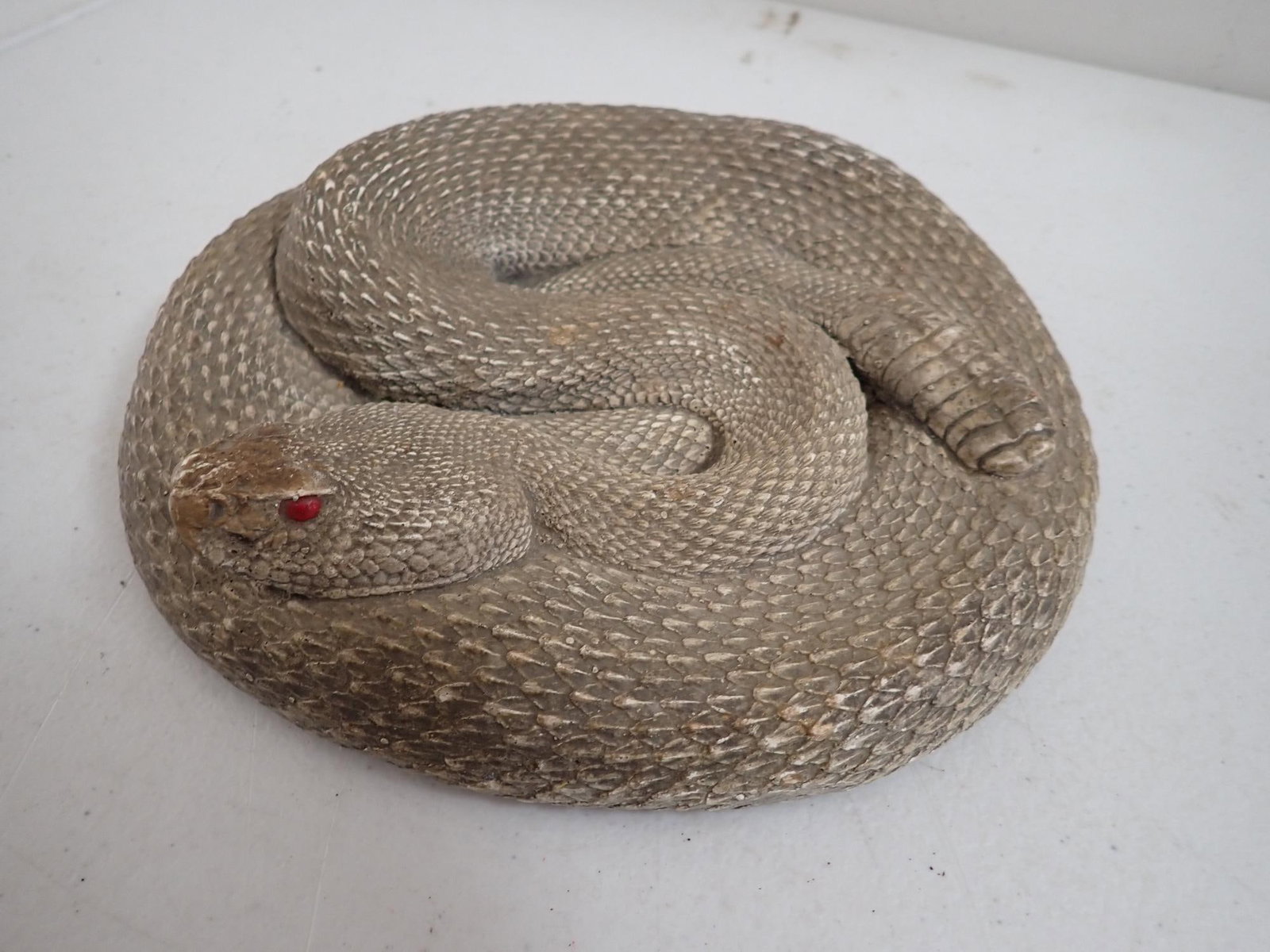Vintage Chalkware Rattlesnake - 4