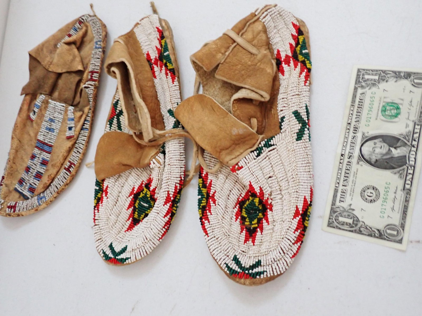 Native American Beadwork Moccasins - 2