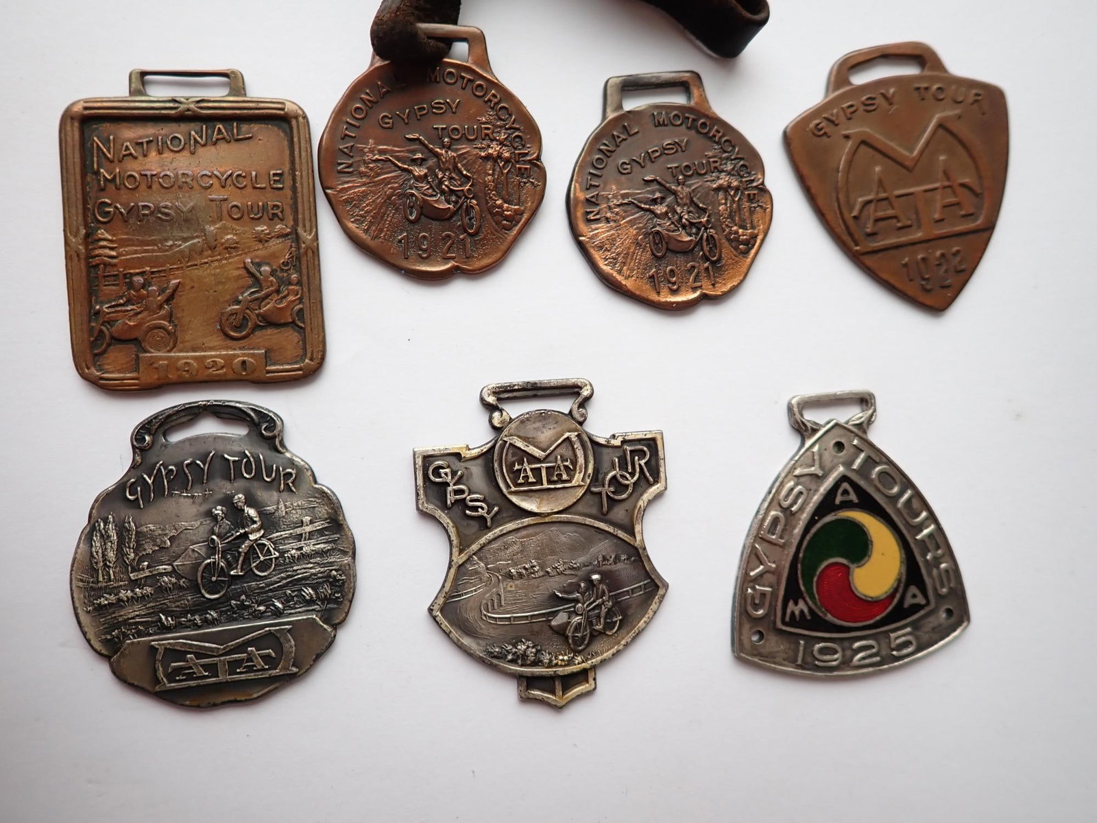 1920s Motorcycle Gypsy Tour Watch Fobs (1 of 16)
