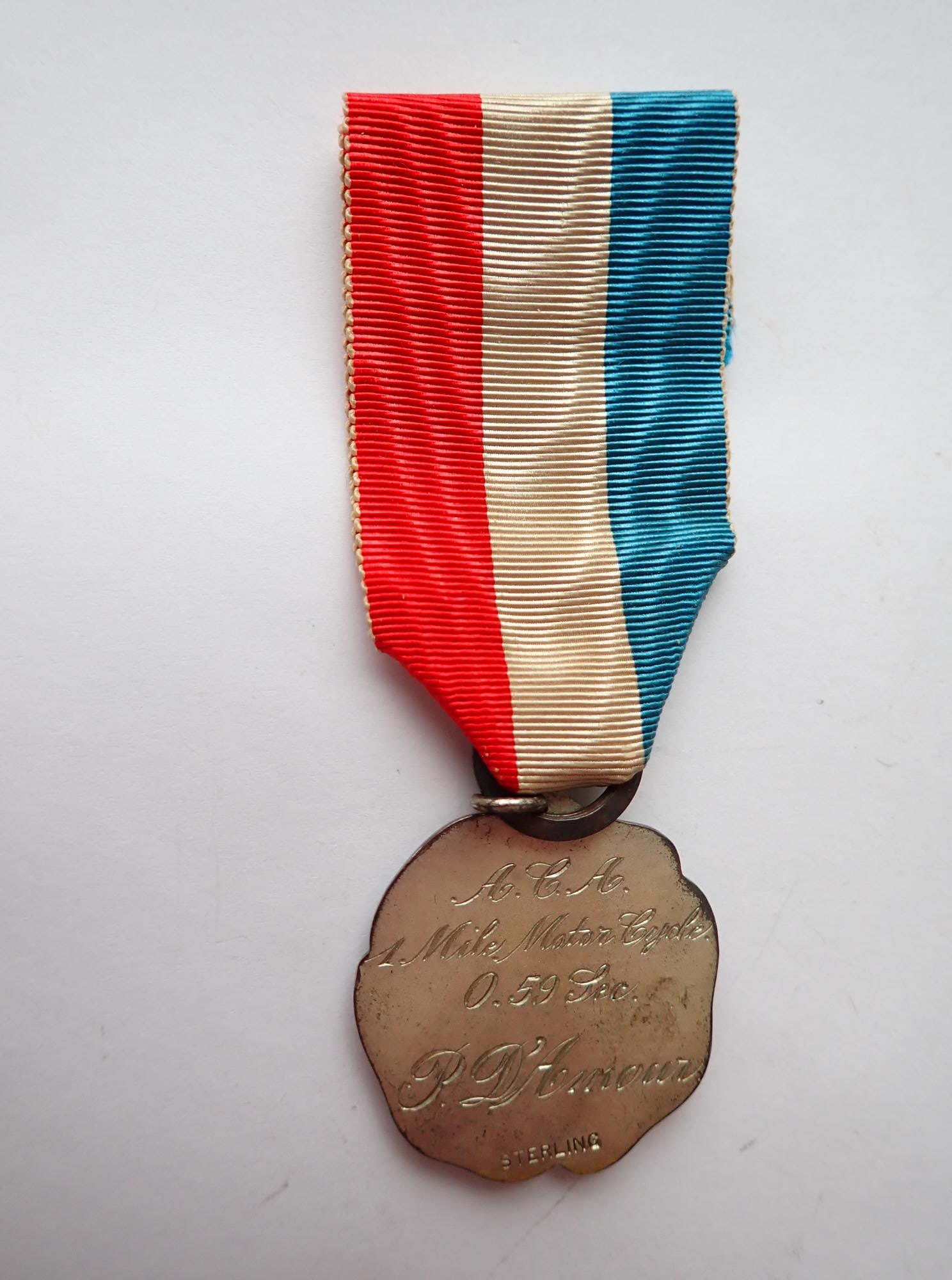 Early 1900s Sterling ACA One Mile Race Medal (1 of 5)