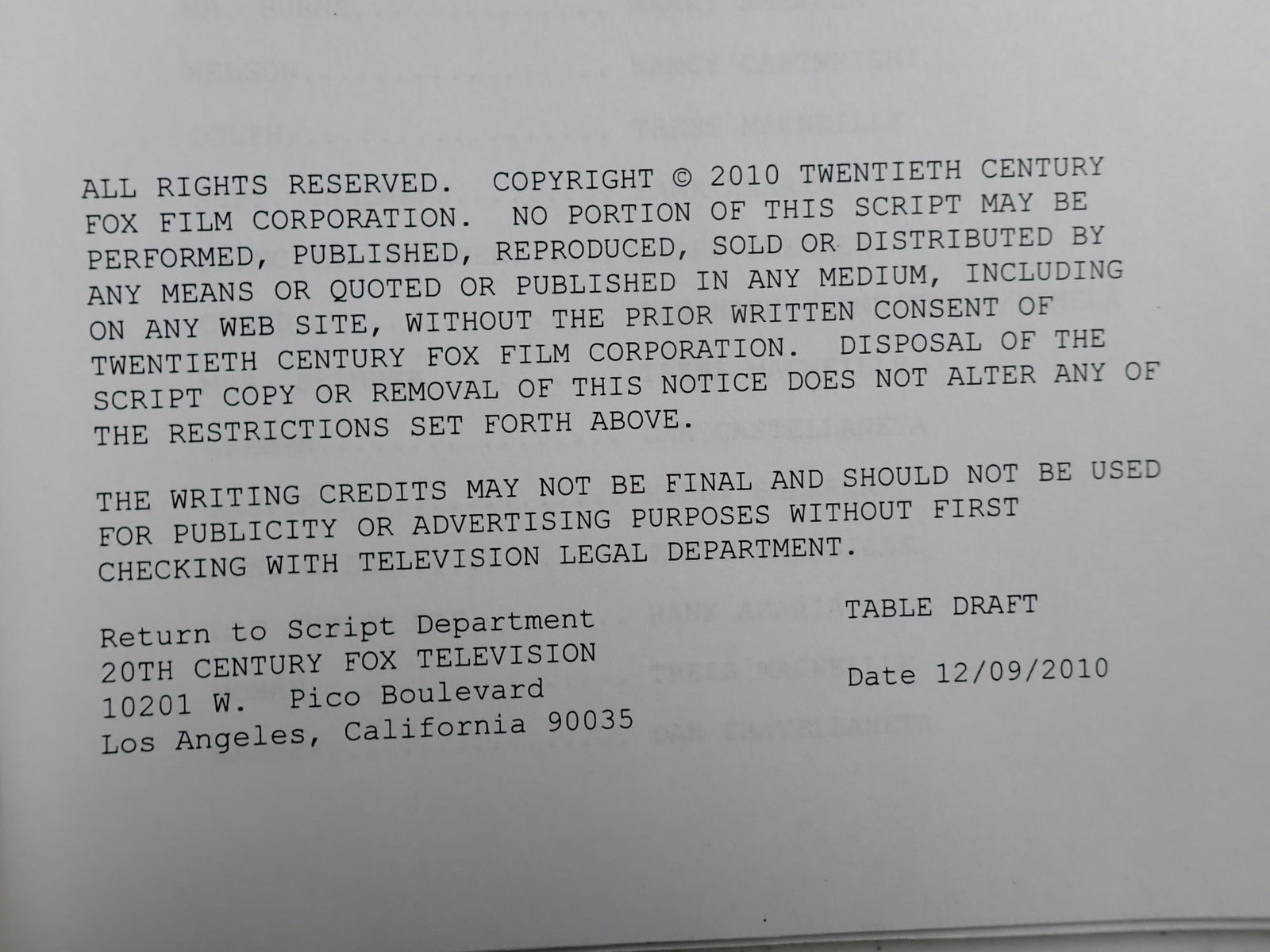 The Simpson's "Replaceable You" Production Script - 6