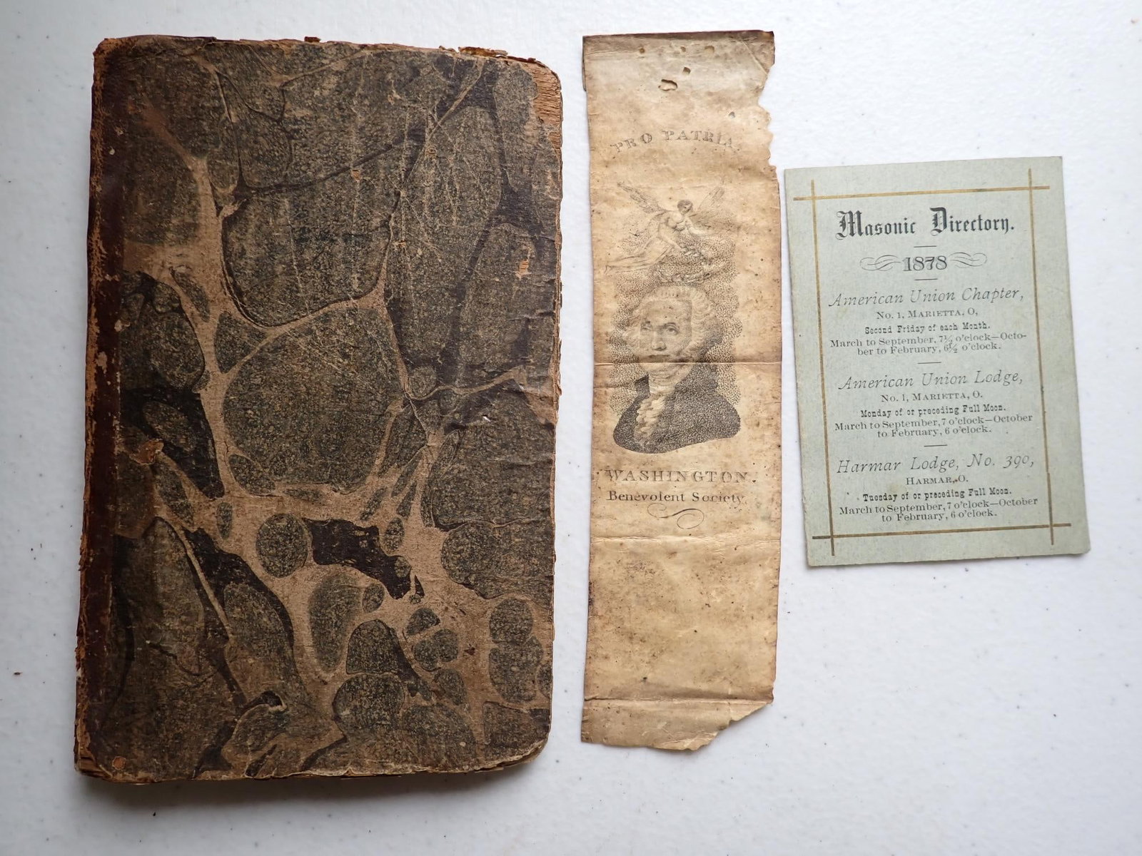 Washington's Farewell Address Berkshire County: 1812 Copy presented to Edward Bridges who "has been regularly admitted to the Washington Benevolent Society Berkshire County in 1815.. "Washington's Farewell Address to the People of the United