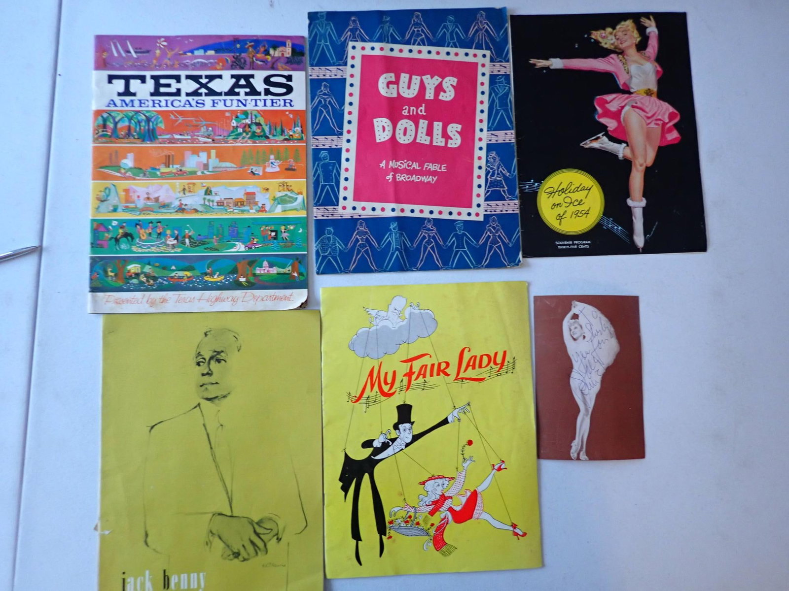 Sally Rand signed card & performance programs: Card is from a Sally Rand New Orleans performance and programs.