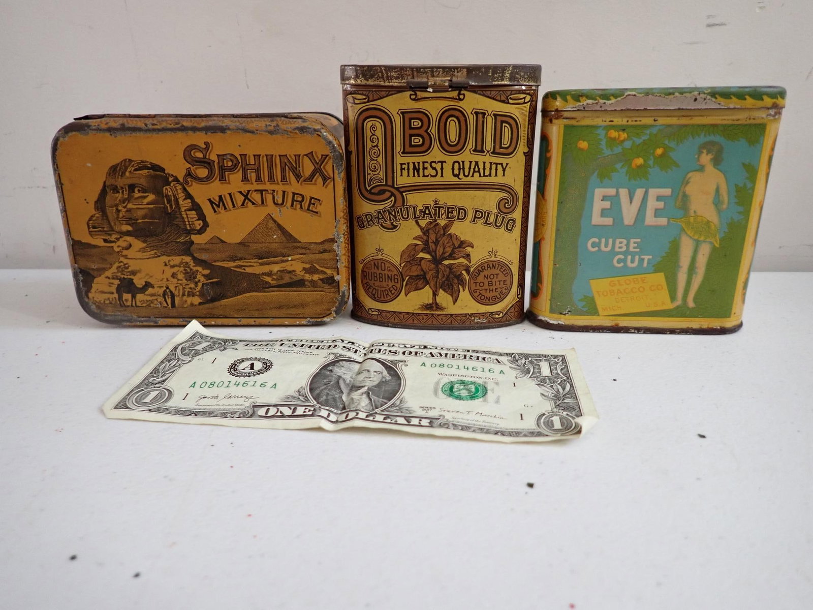 Eve Cube Cut, Sphinx Mixture, Oboid plug tins - 2