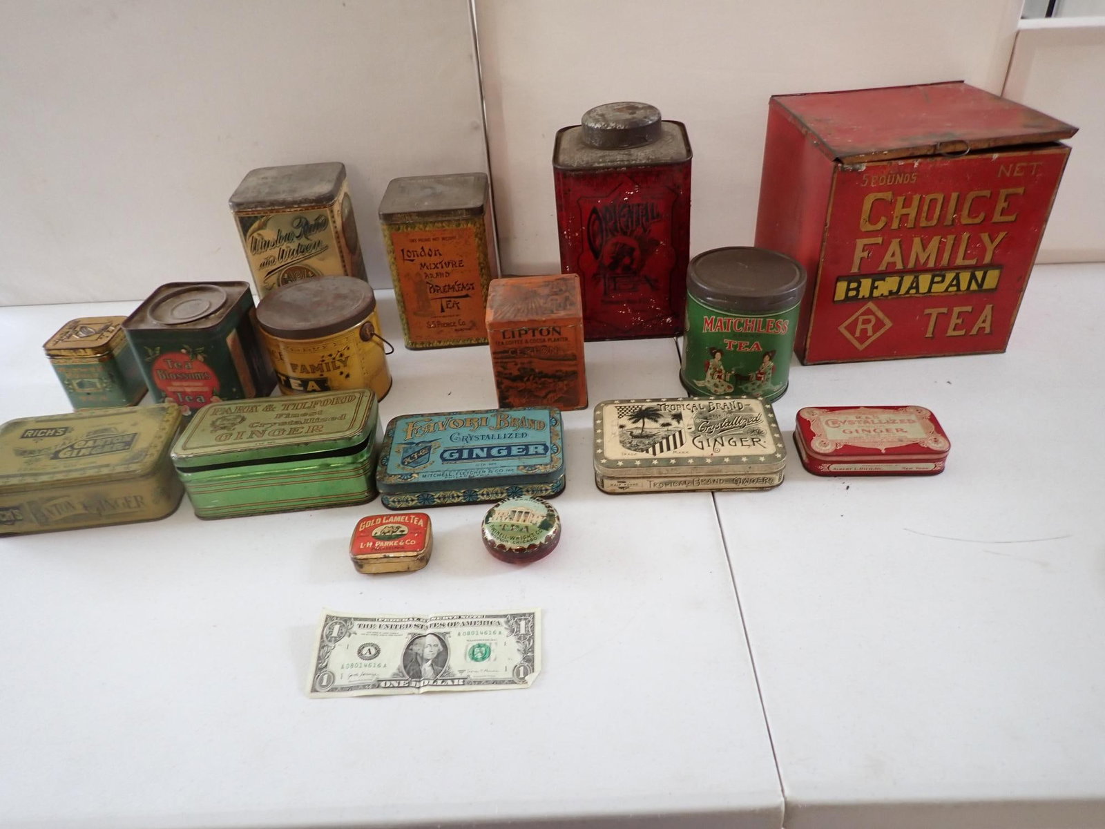 Tea and Ginger Tins - 2