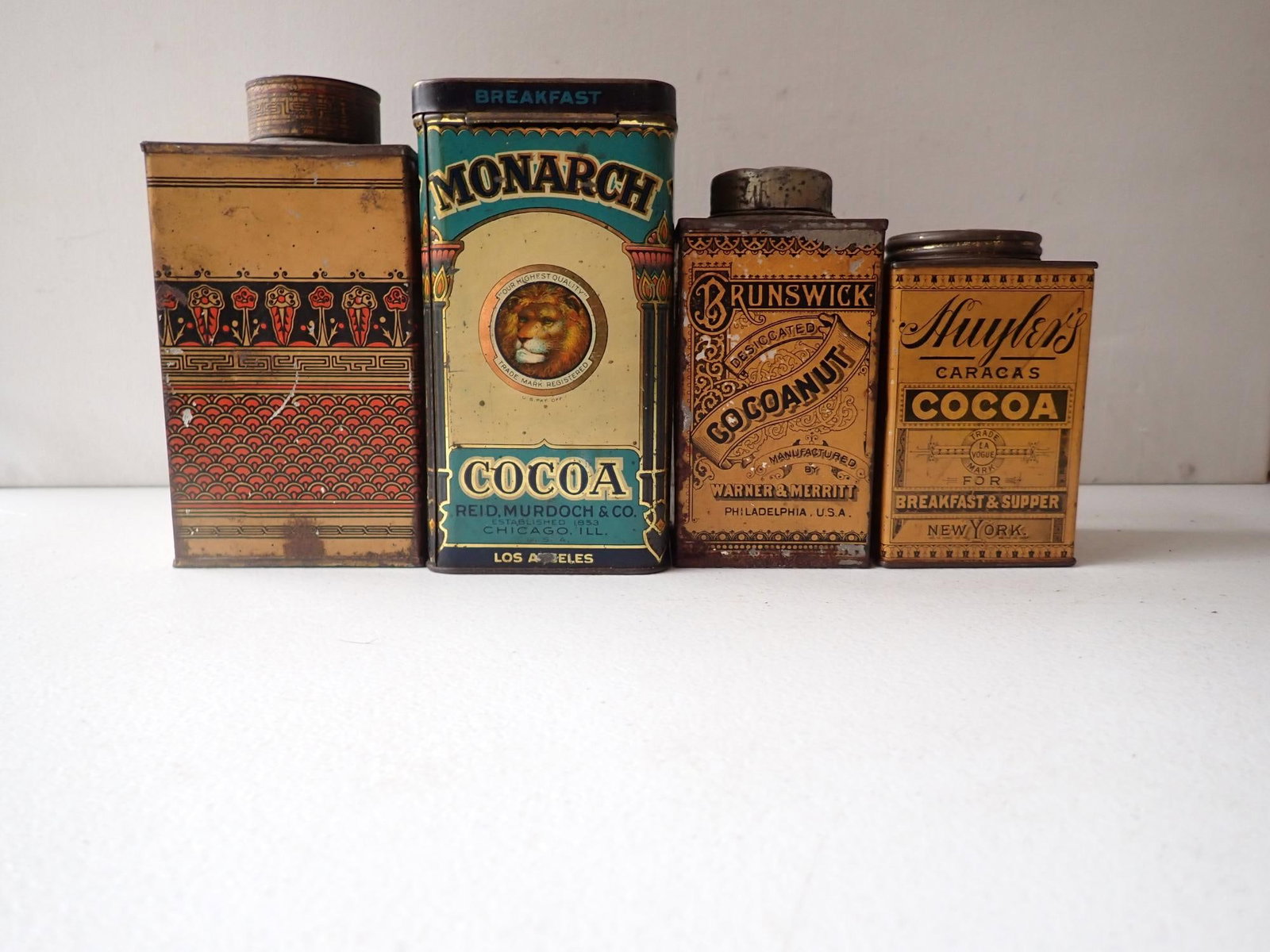 Cocoa Tins & Cocoanut Tin (4 pieces) (1 of 14)