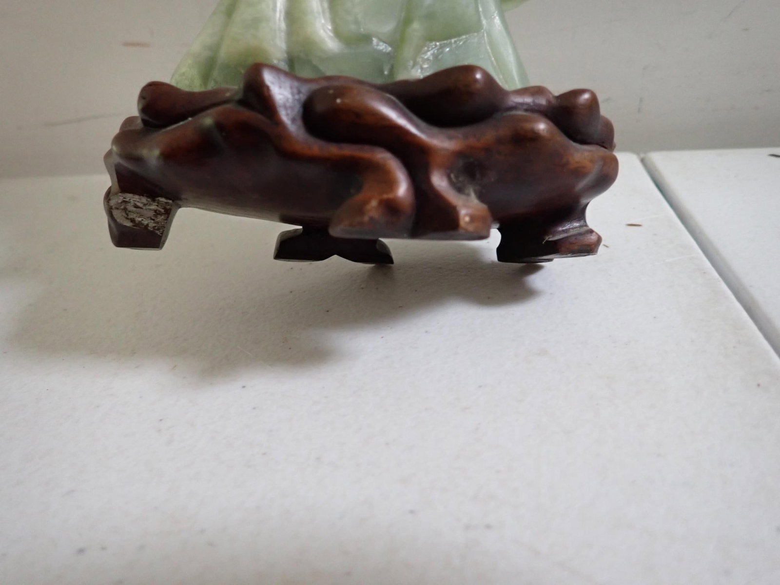 Buddha Jade Figure on stand - 7