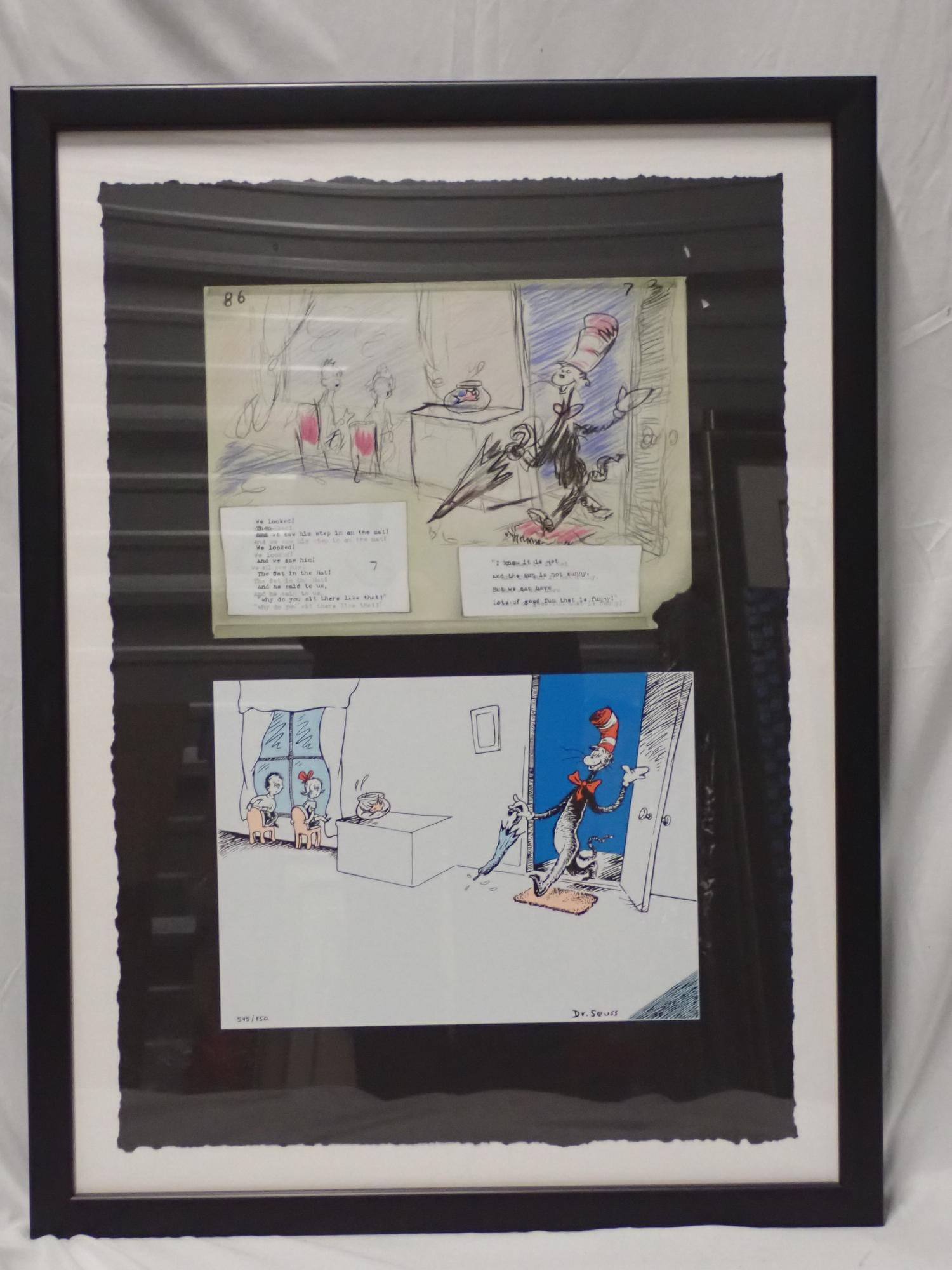 We Looked! Then We Saw! Dr. Seuss print: Ltd. Edition Print. frame 26" x 19 1/2" print 22" x 15" signed no 545/850