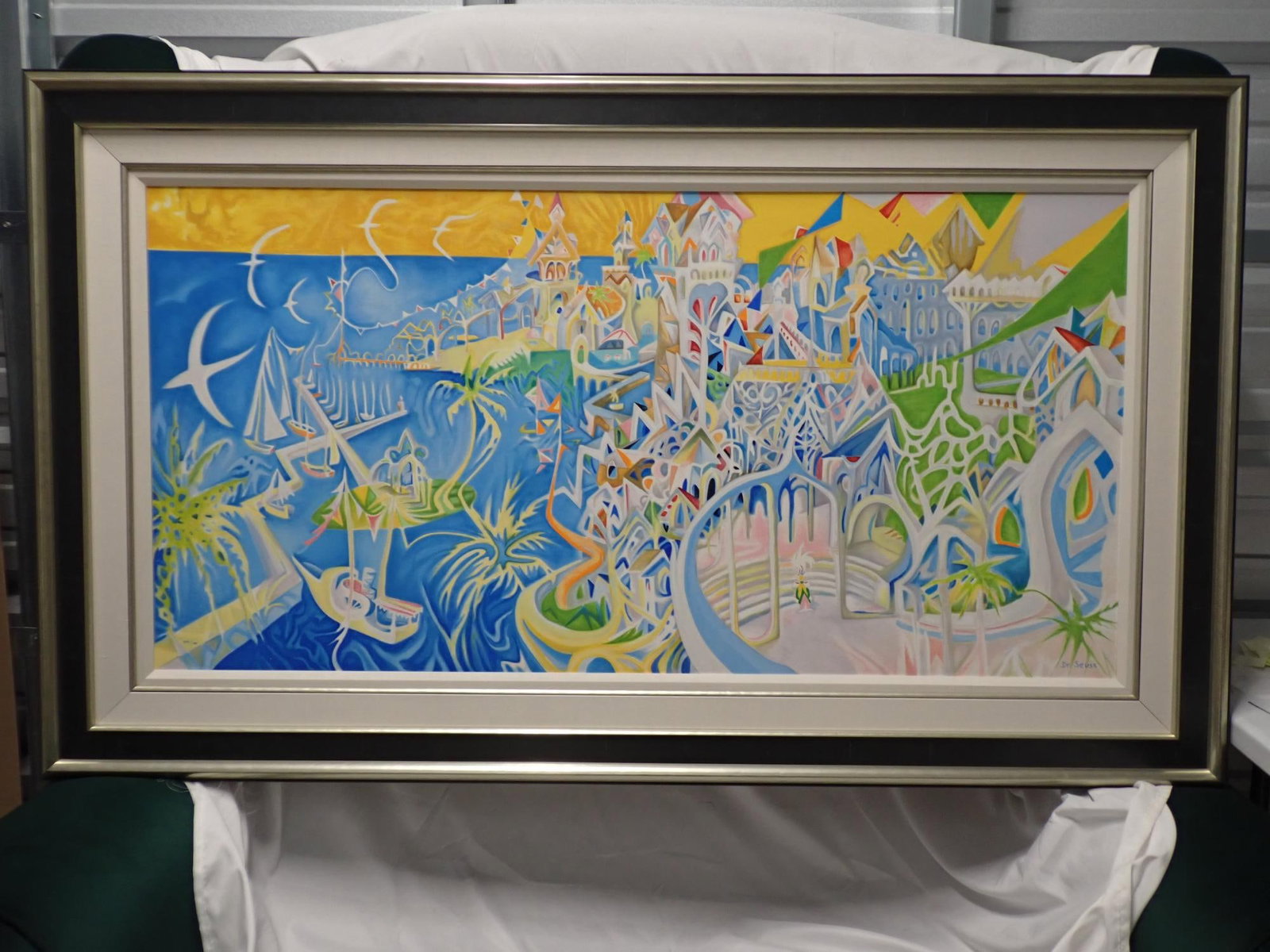 I Dreamed I was a Doorman at the Hotel Coronado: Dr. Seuss Ltd Edition Print. I Dreamed I was Doorman at the Hotel de Coronado Frame 34" x 58" print 23" x 47" Certificate of Authentication