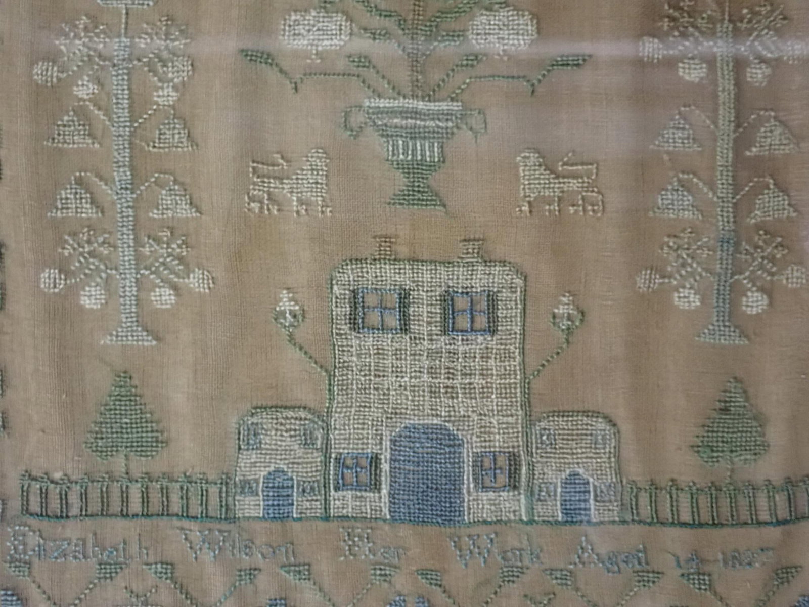 1827 Elizabeth Wilson sampler - 2