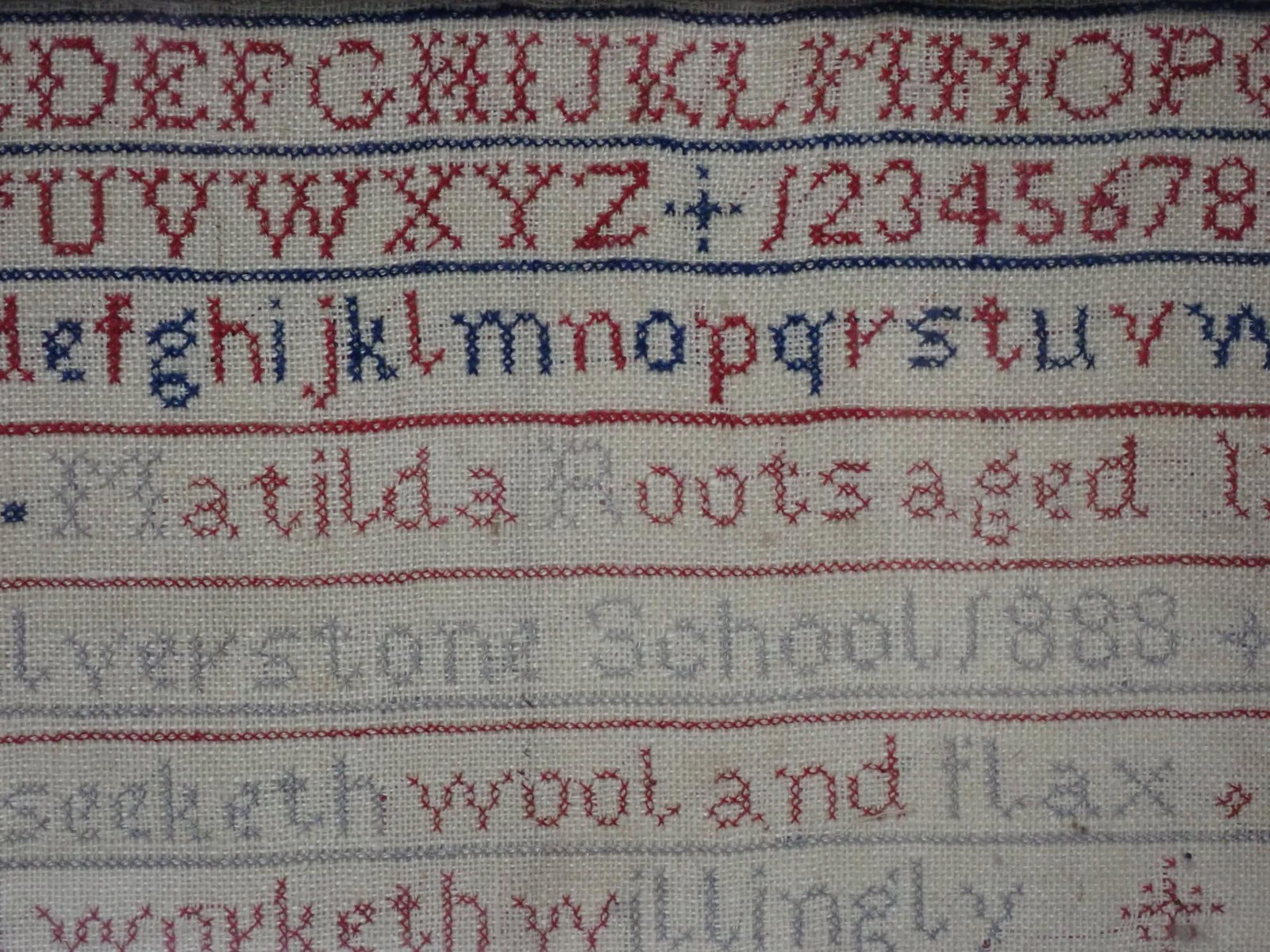 1888 Matilda Roots Sampler - 2