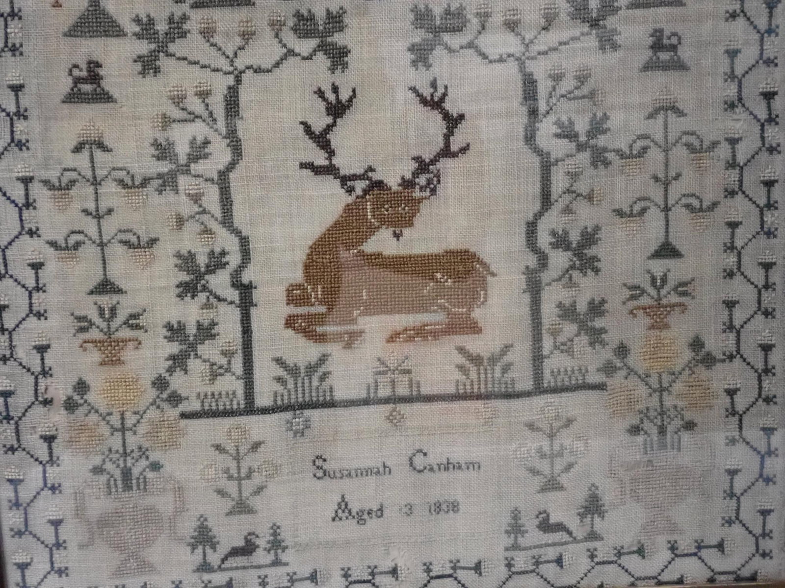 1838 Susannah Canham Sampler - 3