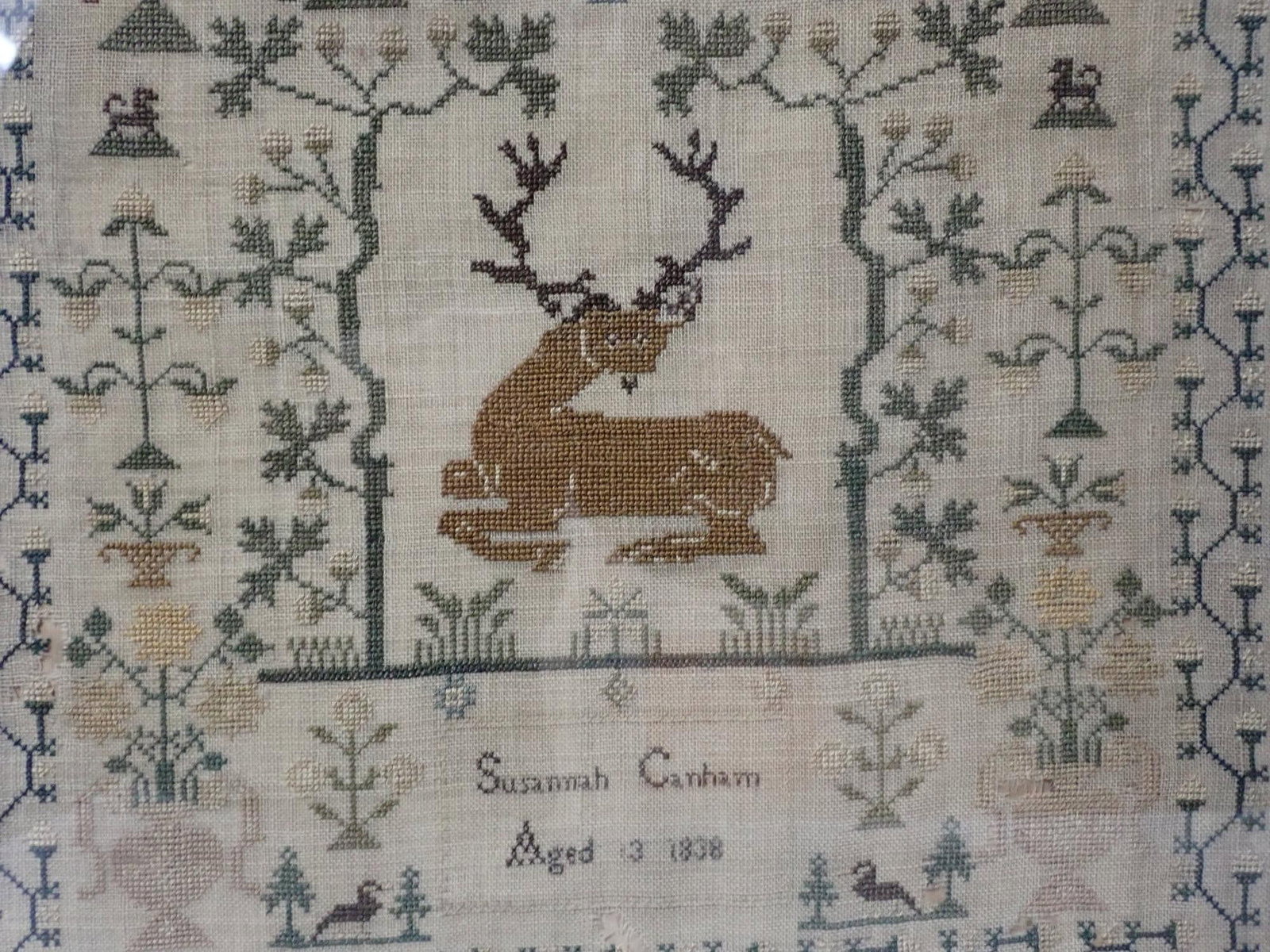 1838 Susannah Canham Sampler - 4